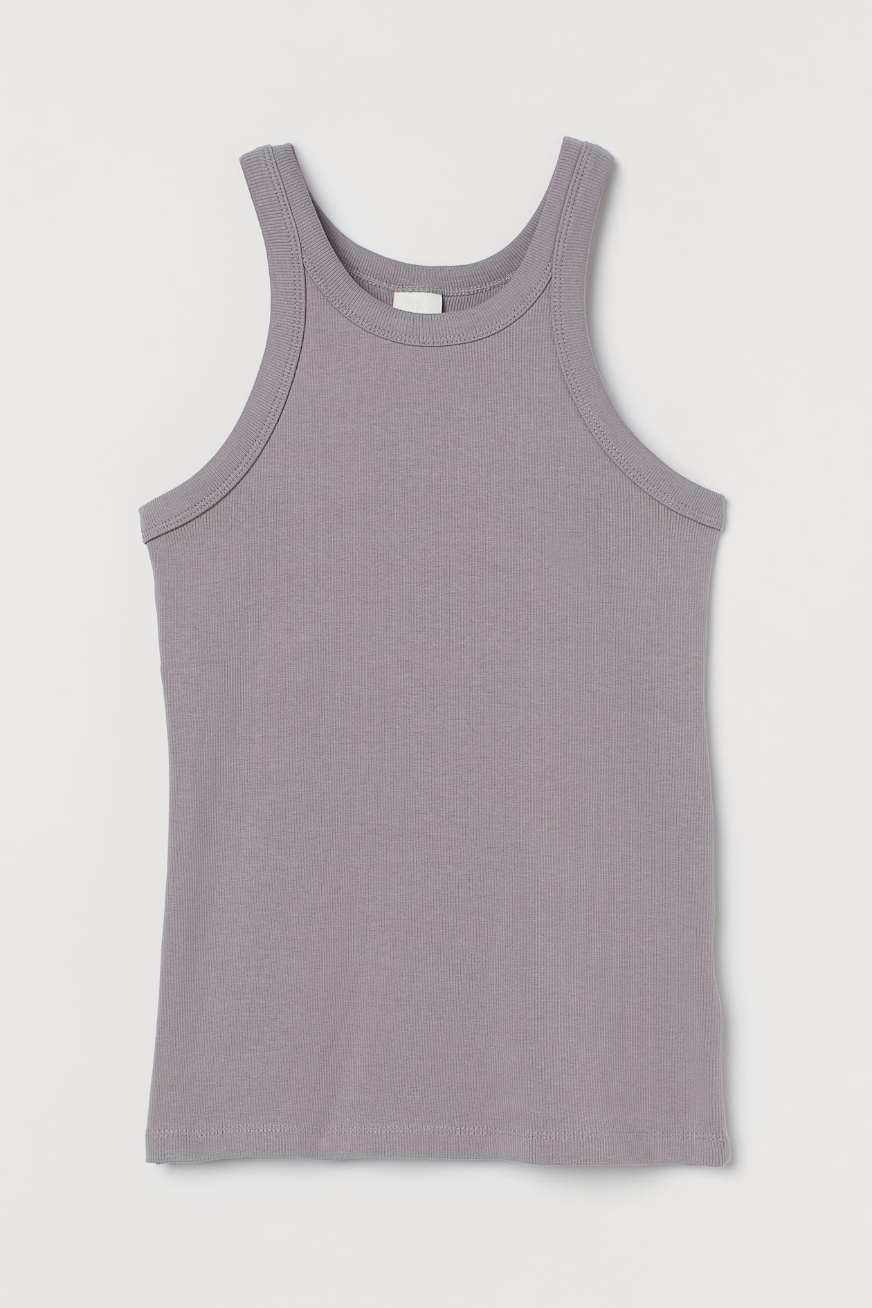 Ribbed Tank Top - Gray - Ladies | H&M US