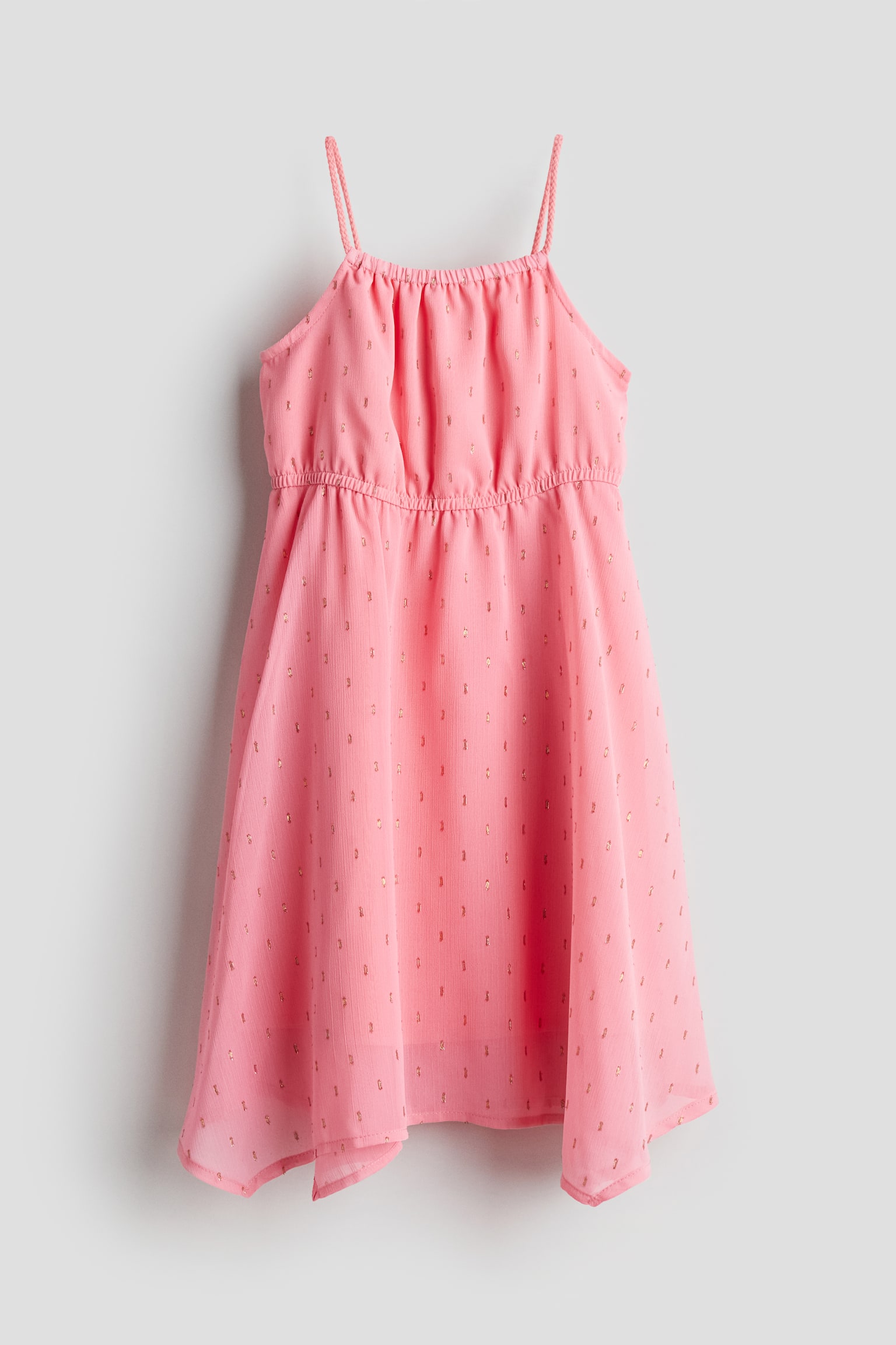 Asymmetrical Chiffon Dress - Pink/Pattern/Light pink/Tie dye/Pink/Yellow/White/Pattern/Light pink/Gradient - 1