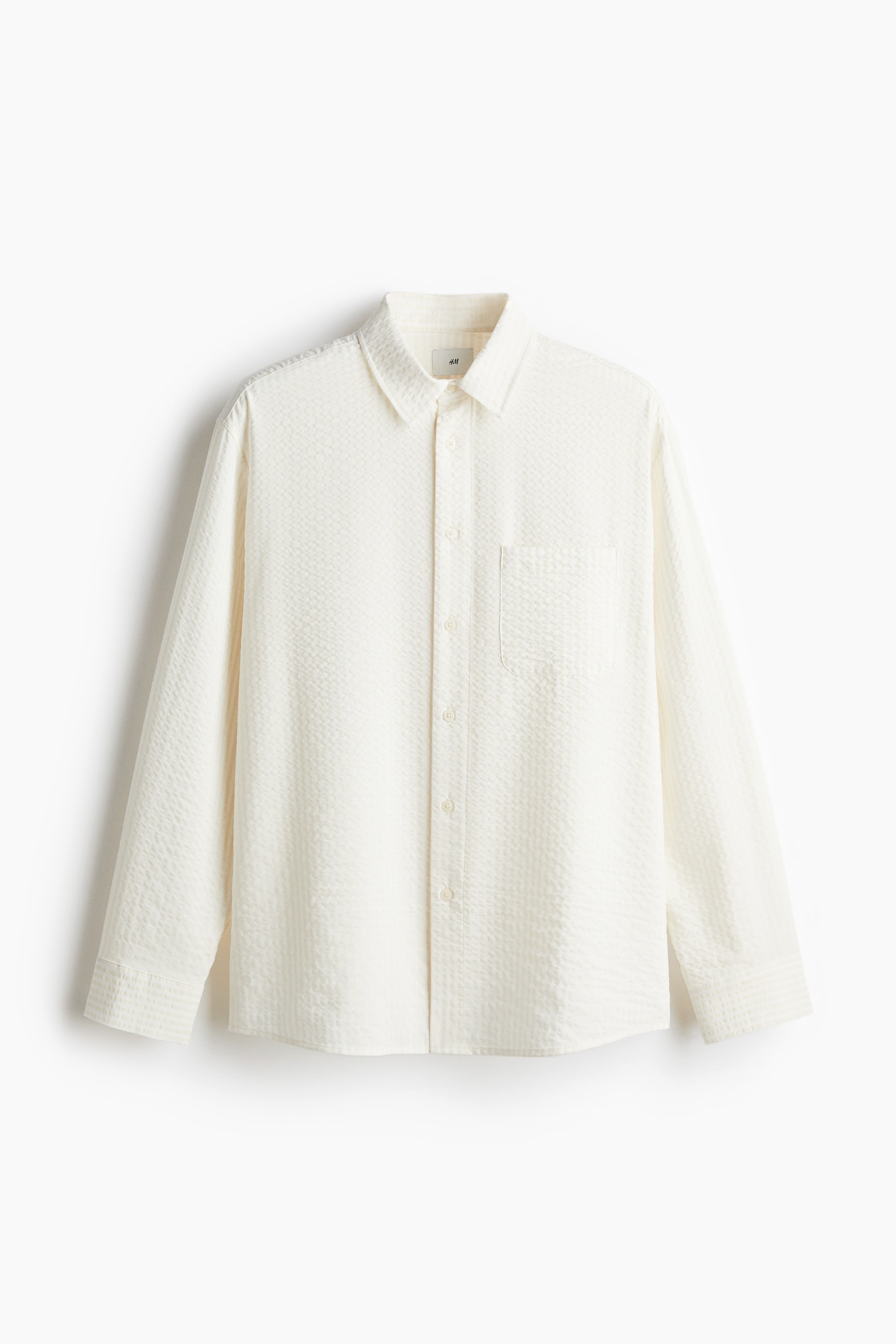 Cotton-Blend Seersucker Shirt