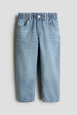 Paper bag-jeans med avslappnad passform