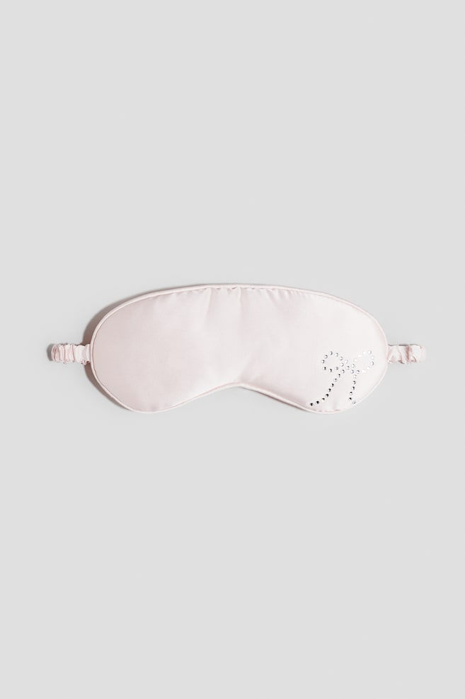 Printed sleep mask - Light pink/Bow - 1