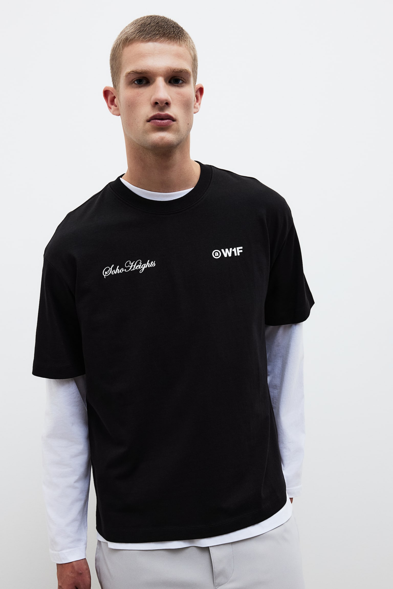 Loose Fit Printed T-shirt - Black/Soho Heights/Dark grey/Black/Soho LDN/Steel green/Soho Heights/White/Los Angeles/Dark grey/White/Fairfax/White/Soho/White/Soho Heights/White/Stars/Black/New York/Brick red/Light grey/Soho LDN/White/Los Angeles/White/La Brea - 1