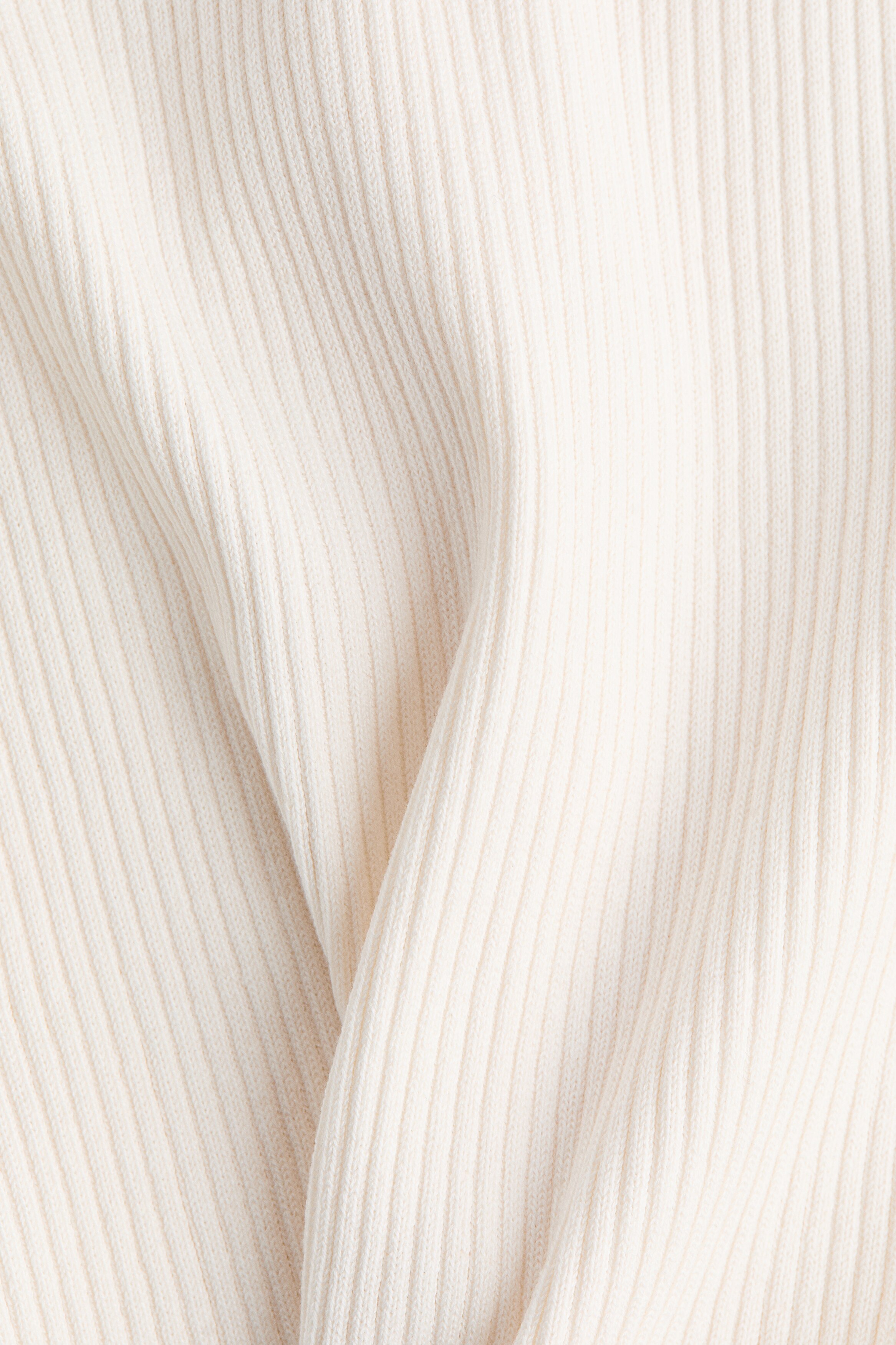 Rib-knit turtleneck top