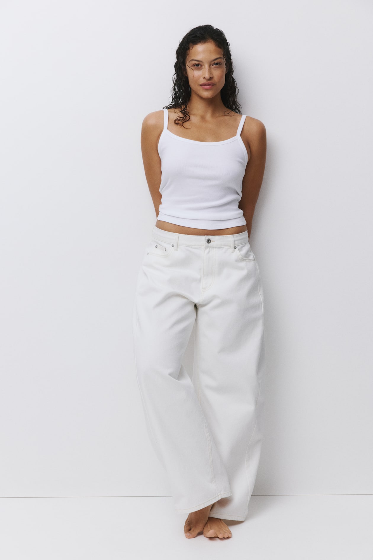 Ribbed Cotton Tank Top - image 2