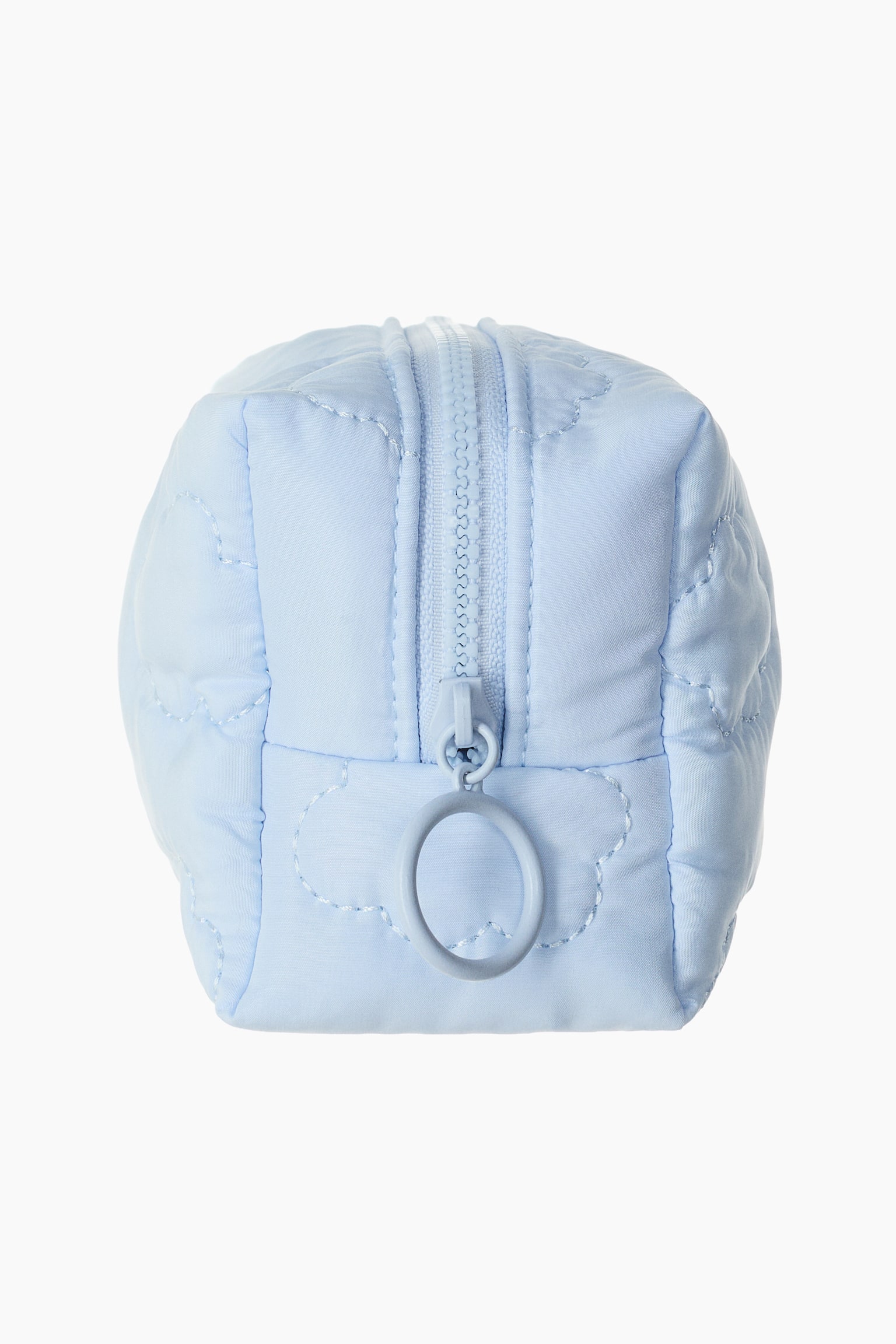 Prošívaná kosmetická taštička - Bleděmodrá - 2