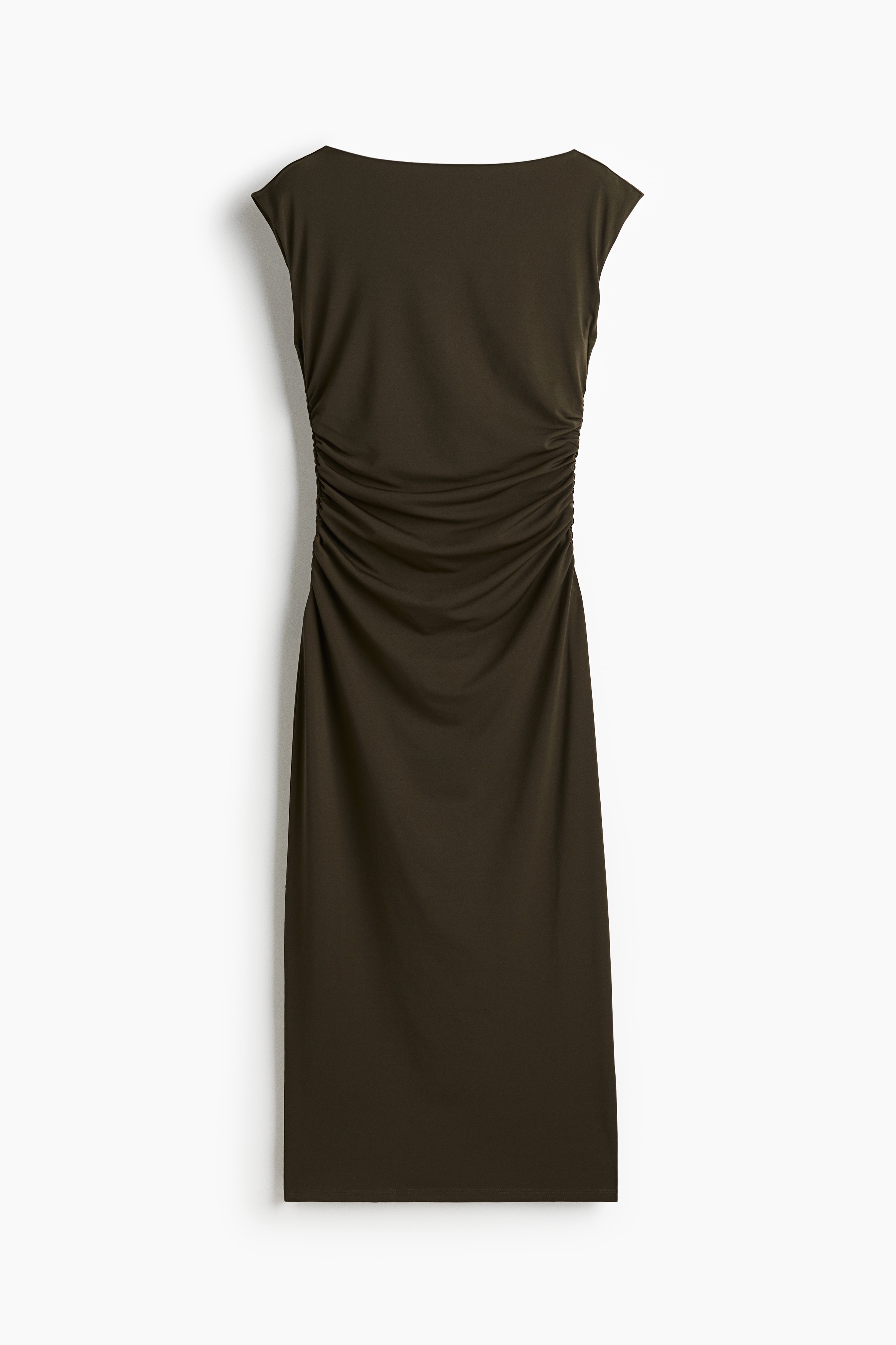 Cap Sleeve Dress - Dark green/Burgundy/Black