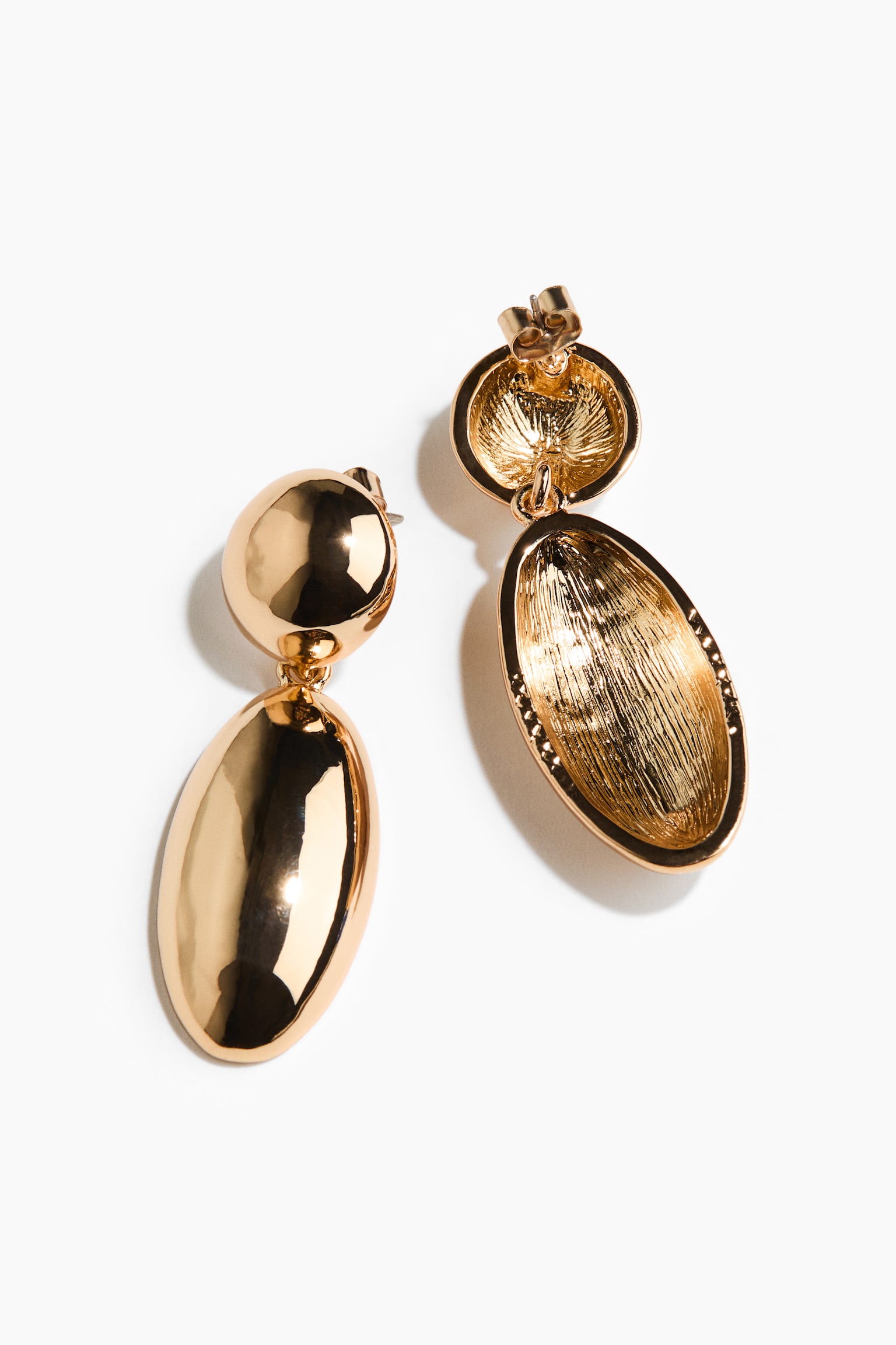 Pendant earrings - Gold-coloured - 2