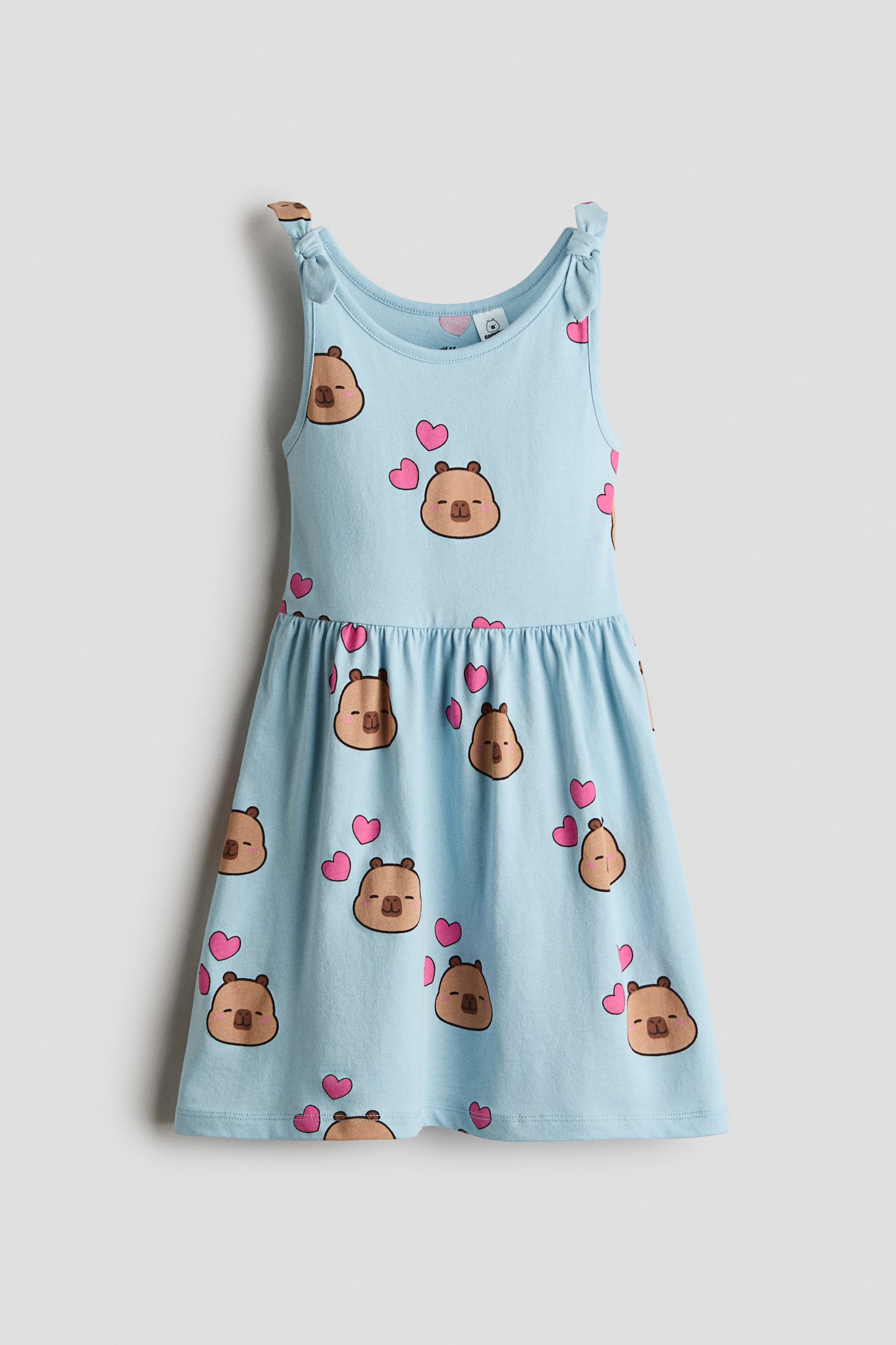Robe imprimée en coton - Bleu clair/CapyFun/Blanc/Miffy