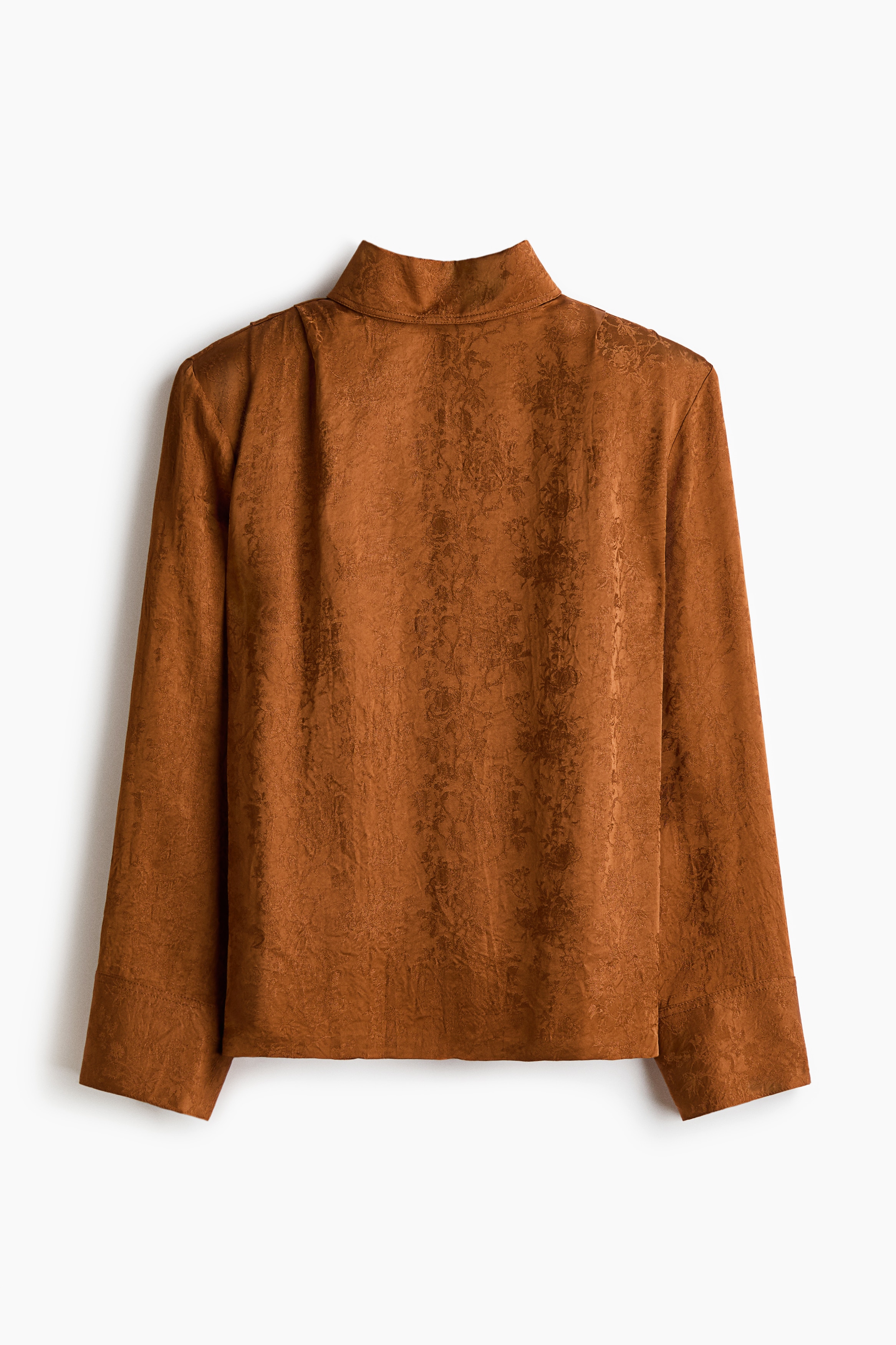 Bluza sa naramenicama - Rđavosmeđa