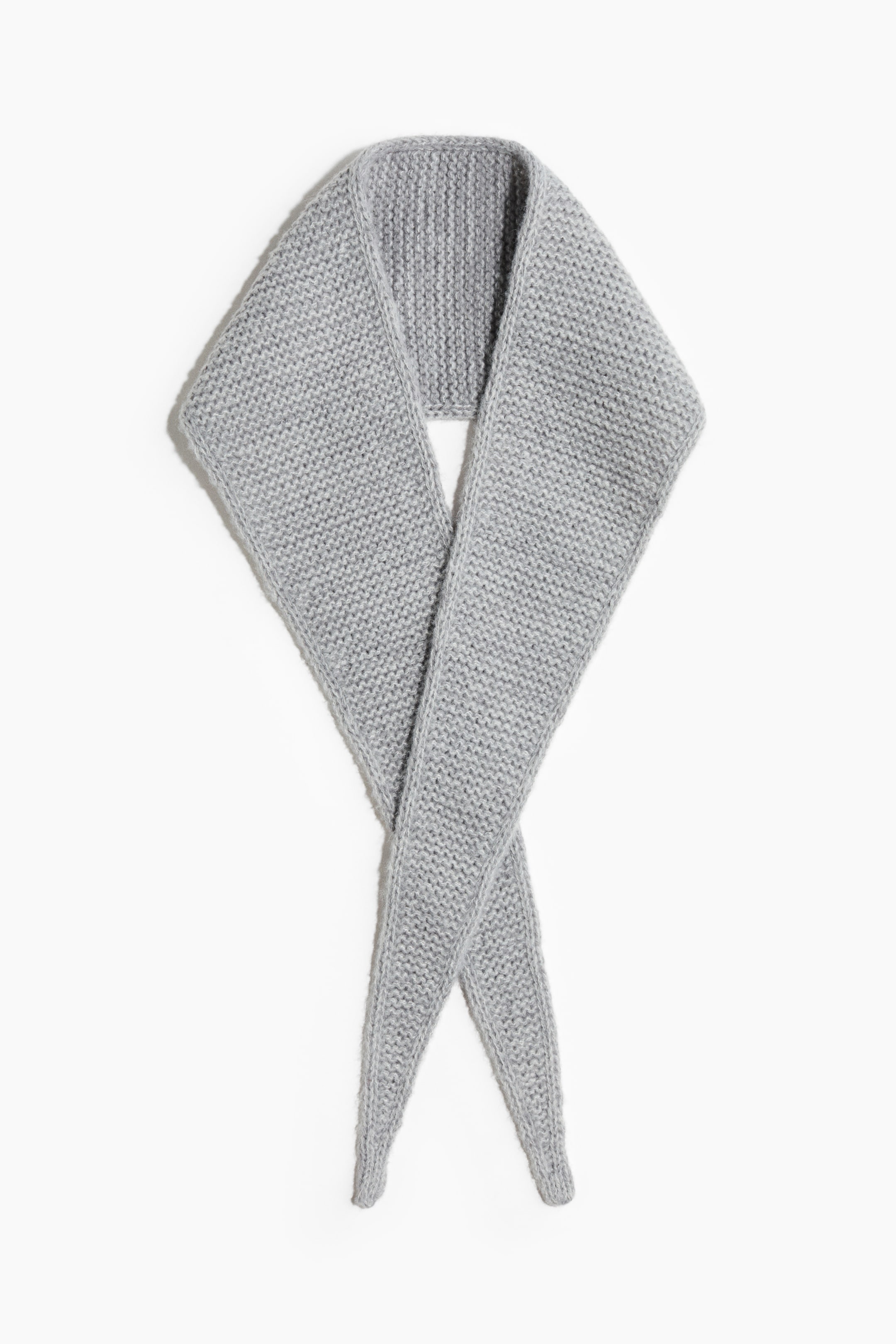 View larger image: Garter-Stitched Scarf - Gray melange - Ladies | H&M CA 2