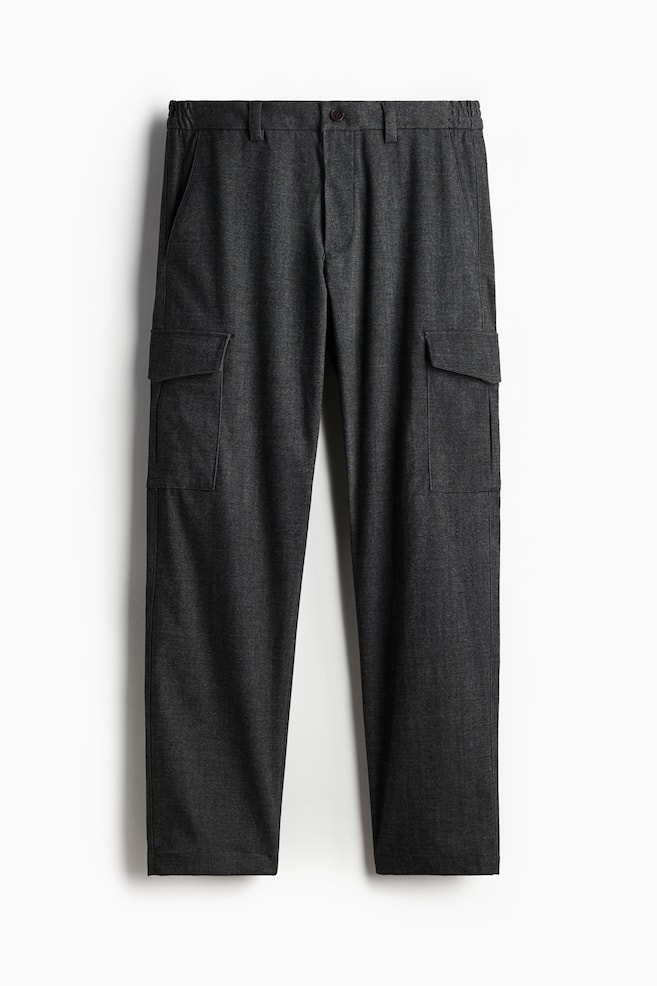 Cargohose in Regular Fit - Dunkelgrau/Dunkelbraun - 1