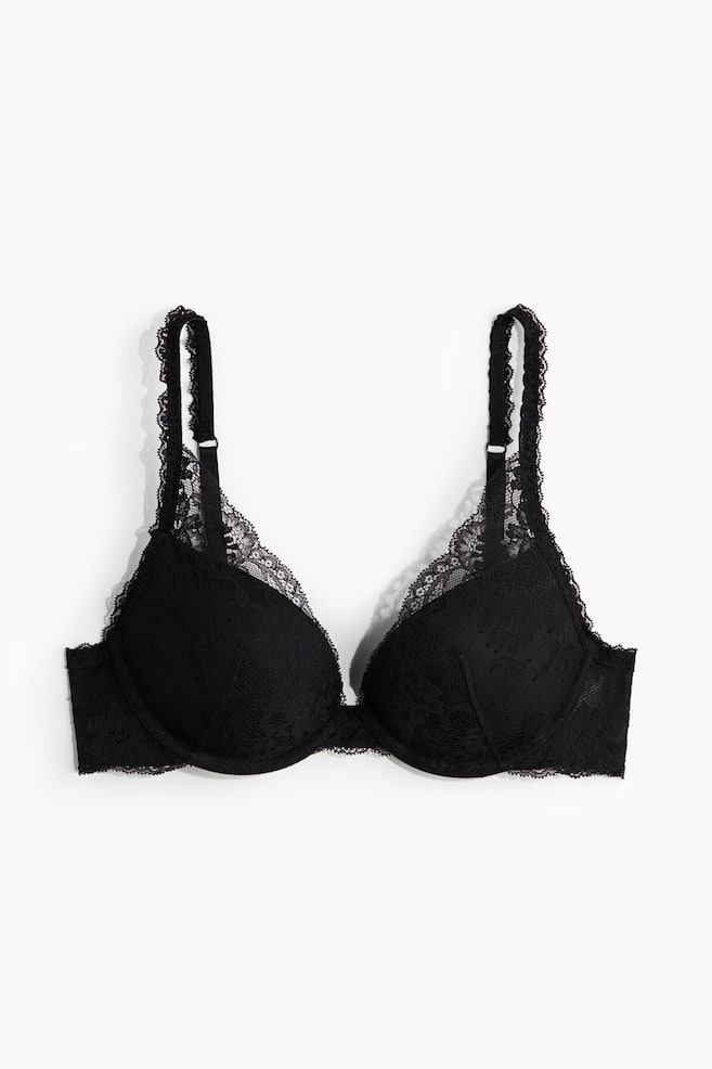 Lace super push-up bra - Black - 1