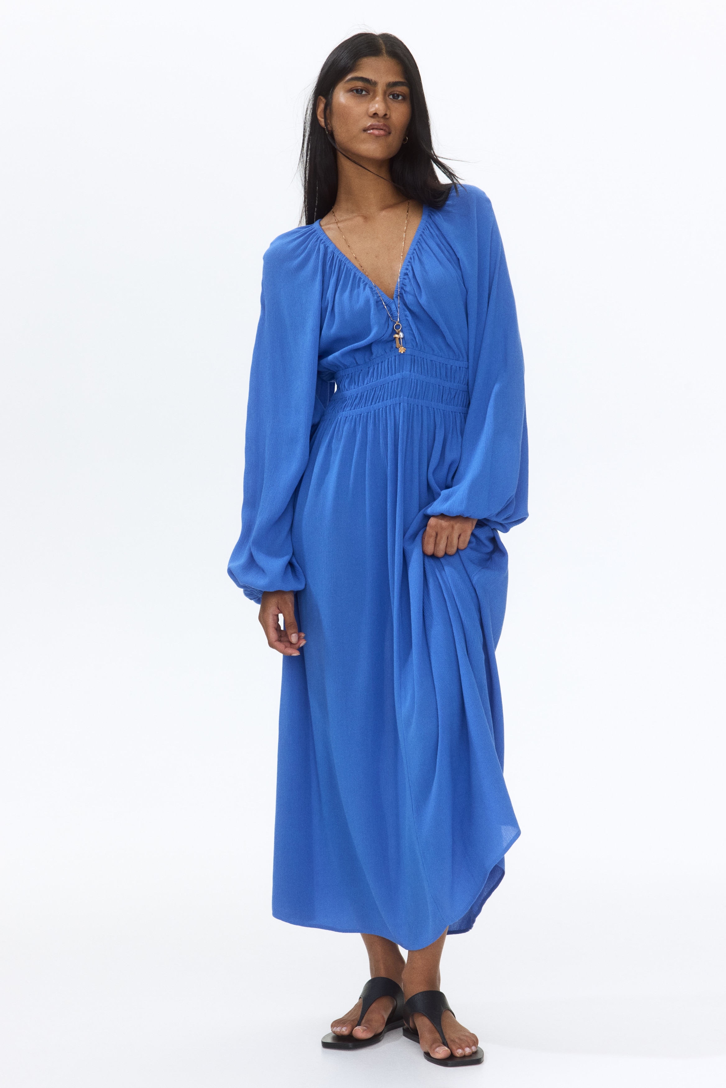 hm blue maxi dress Blue Maxi Dresses | Satin, Floral & Long Sleeve