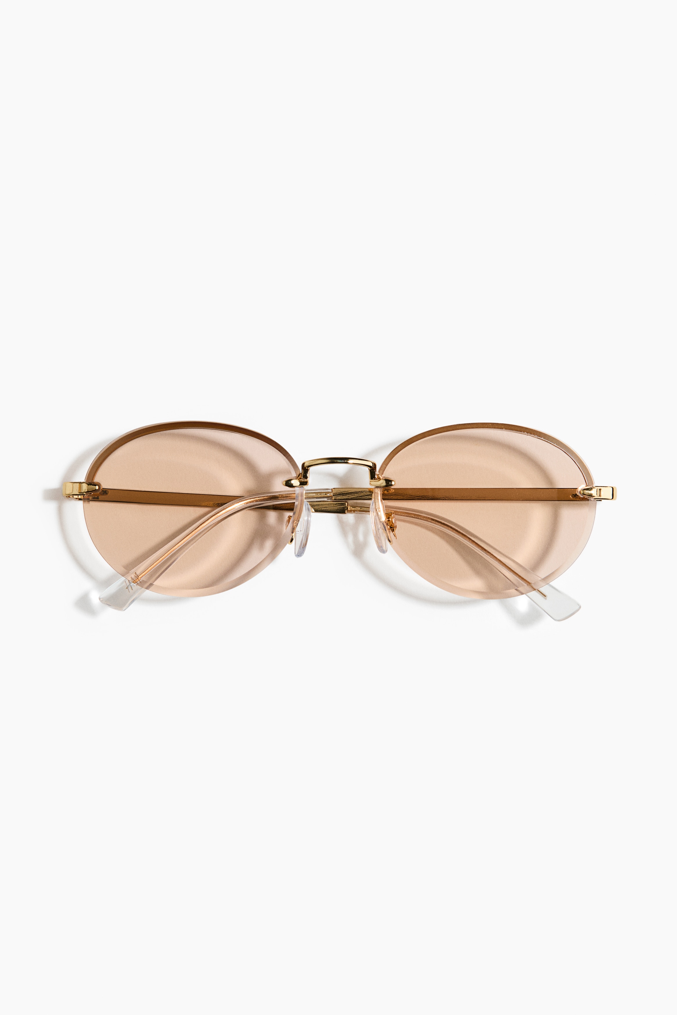 Round Sunglasses - Gold-colored