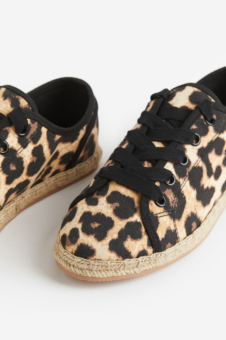 Espadrille-Sneaker Beige/Leopardenprint Ladies H&M AT