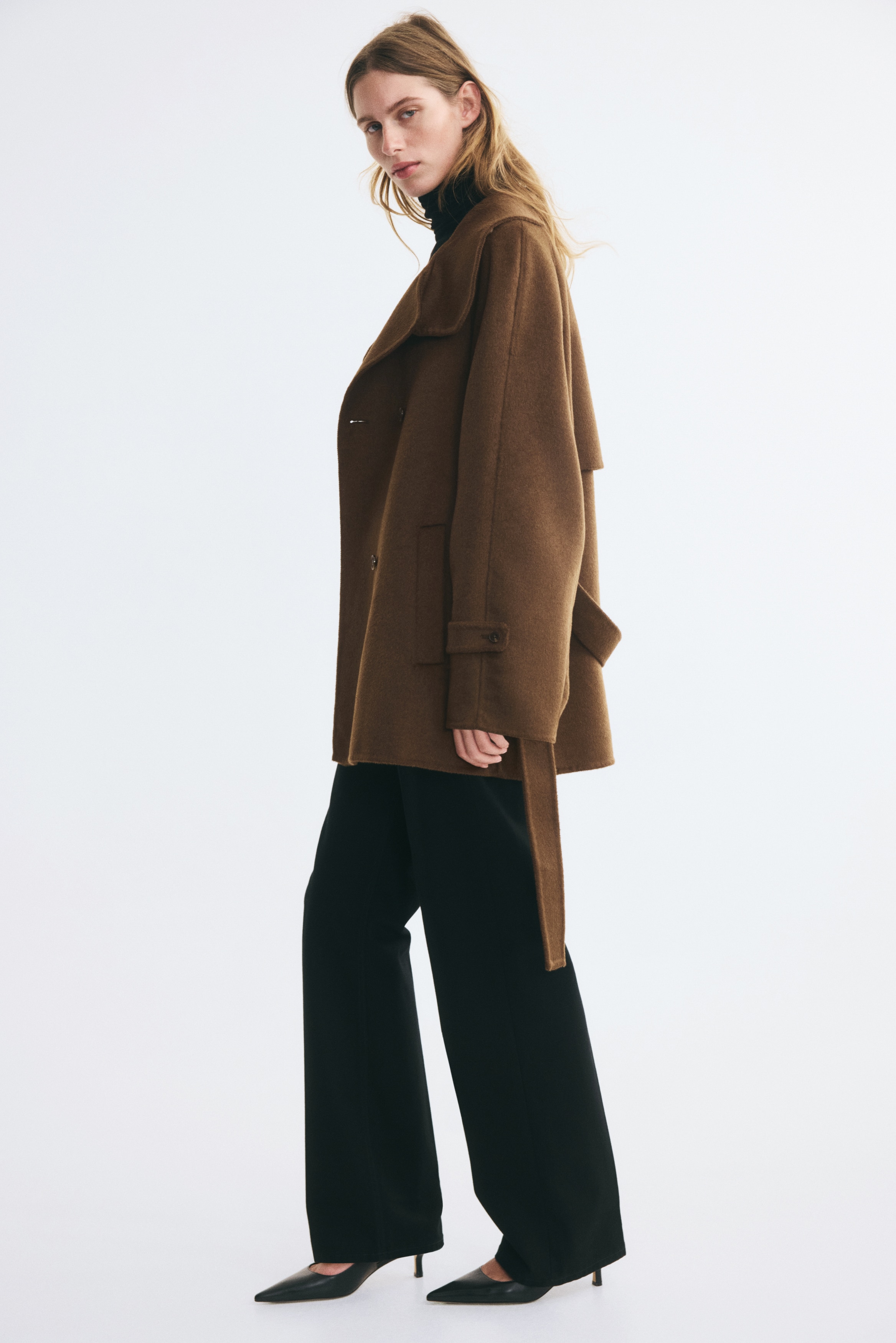 Handmade Wool-Blend Coat - thumbnail 4