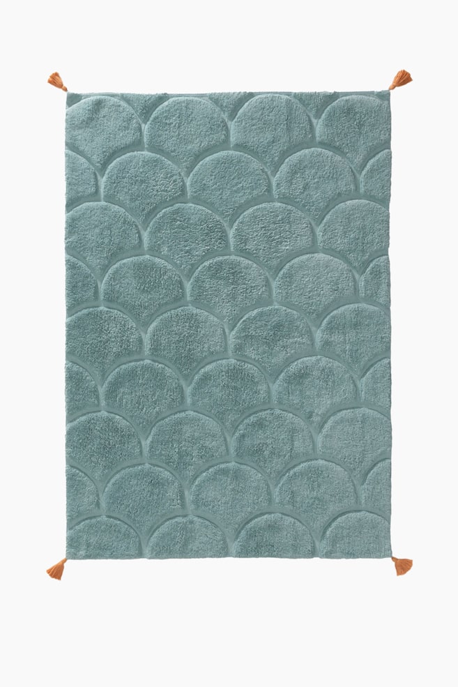Waschbarer Kinderteppich Undine - Blau/Cream/Orange - 1