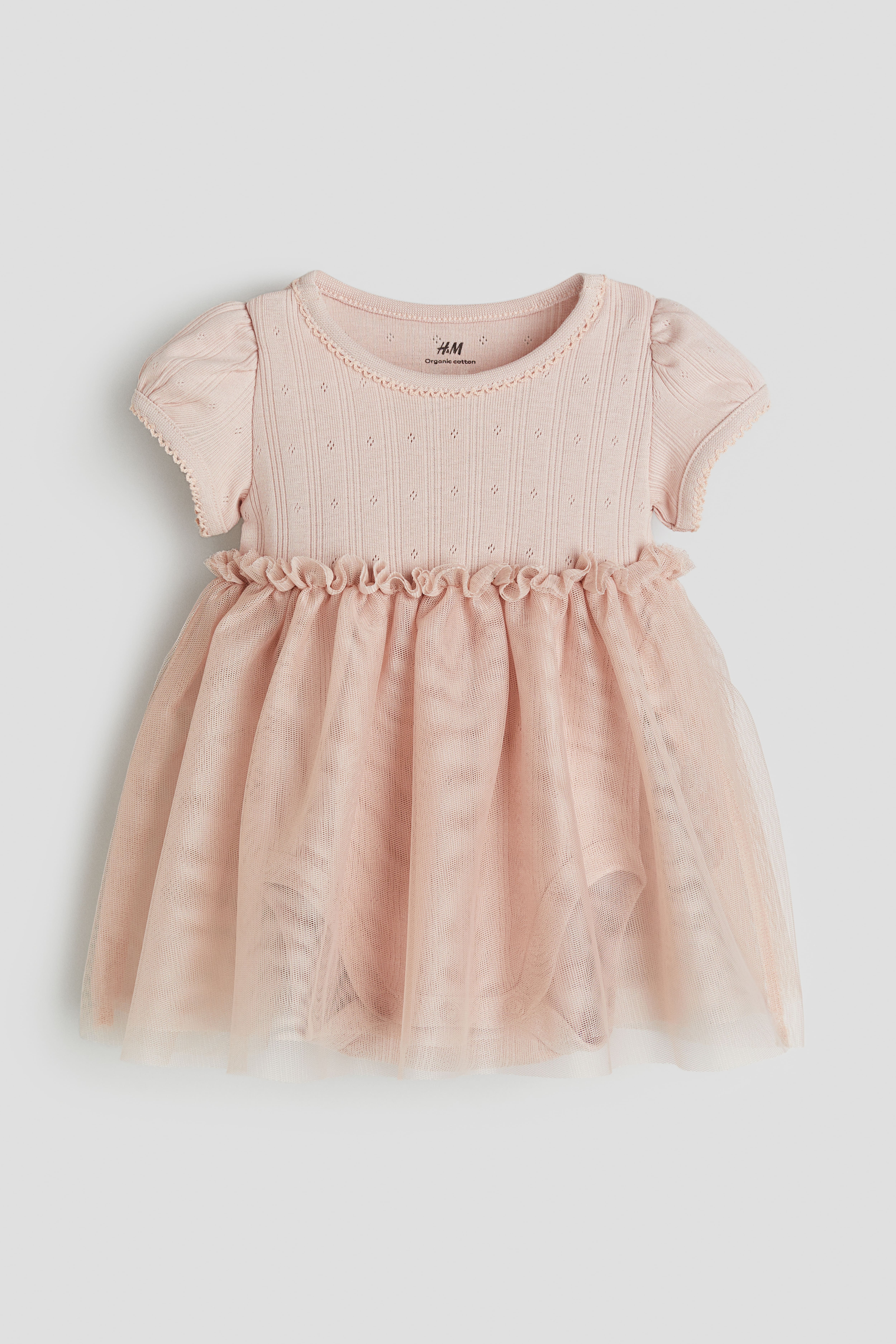 Shops h&m powder pink dress