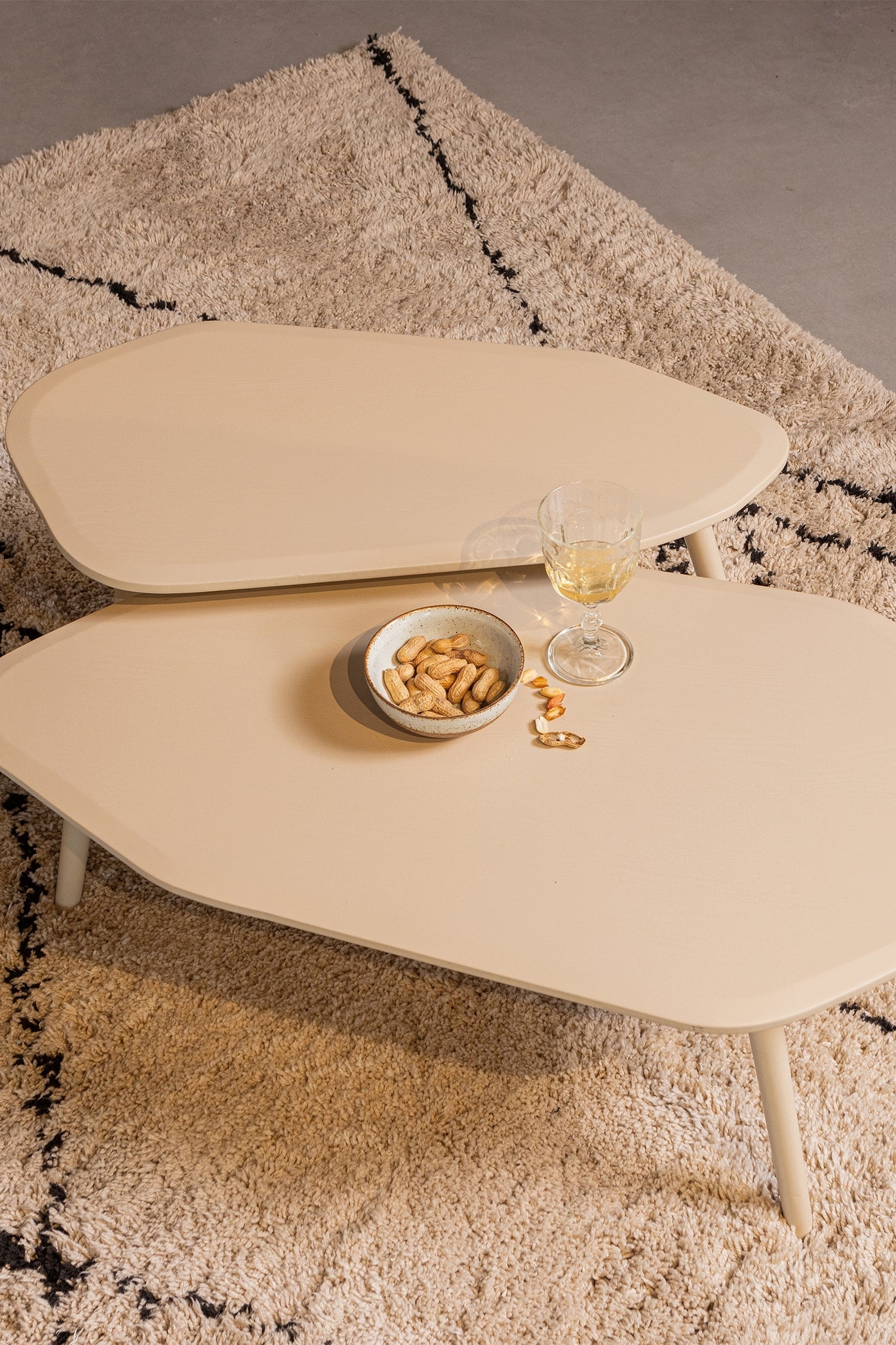 Davina Side Table - Set Of 2 - Beige