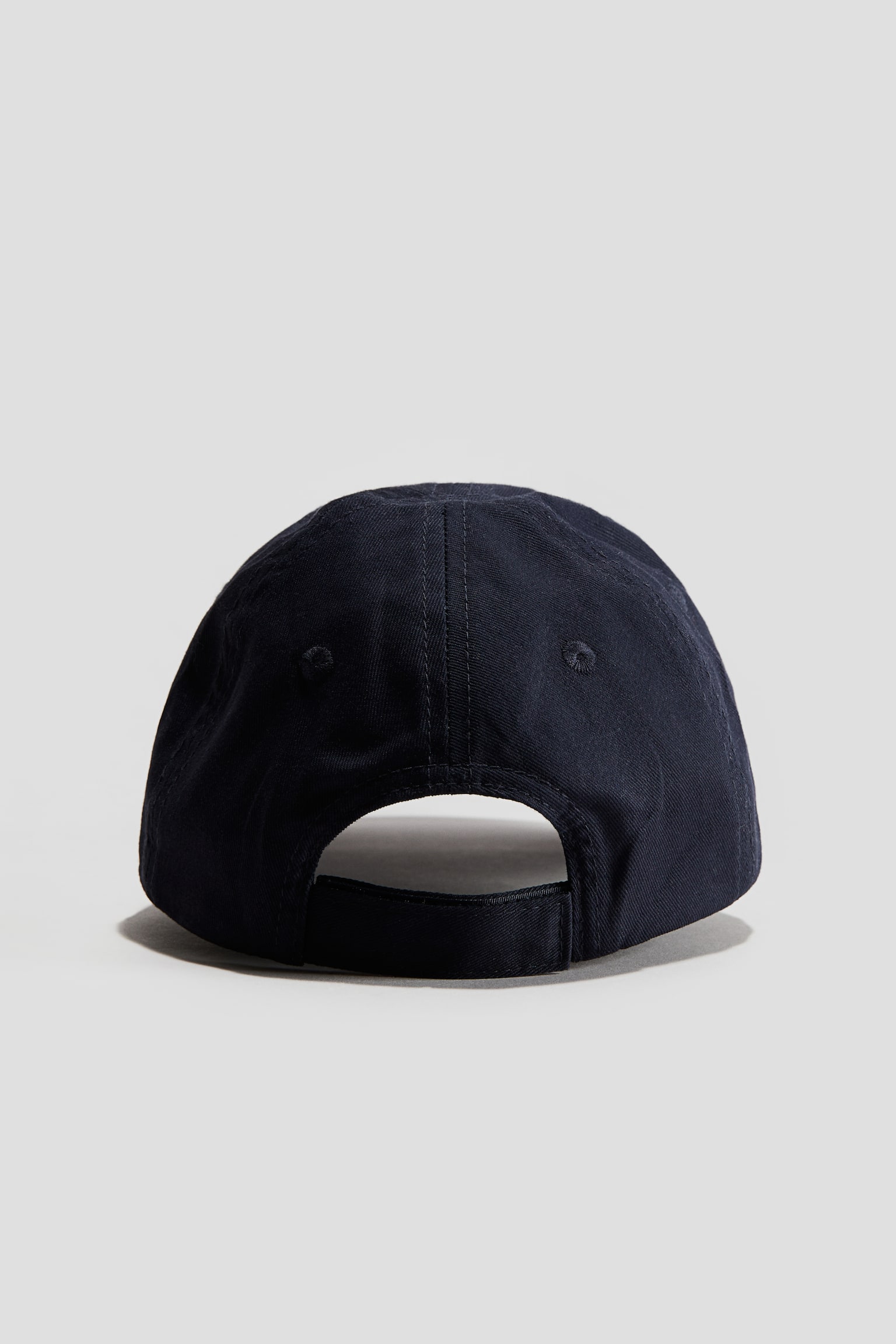 Cotton Twill Cap - Navy blue/White - 3