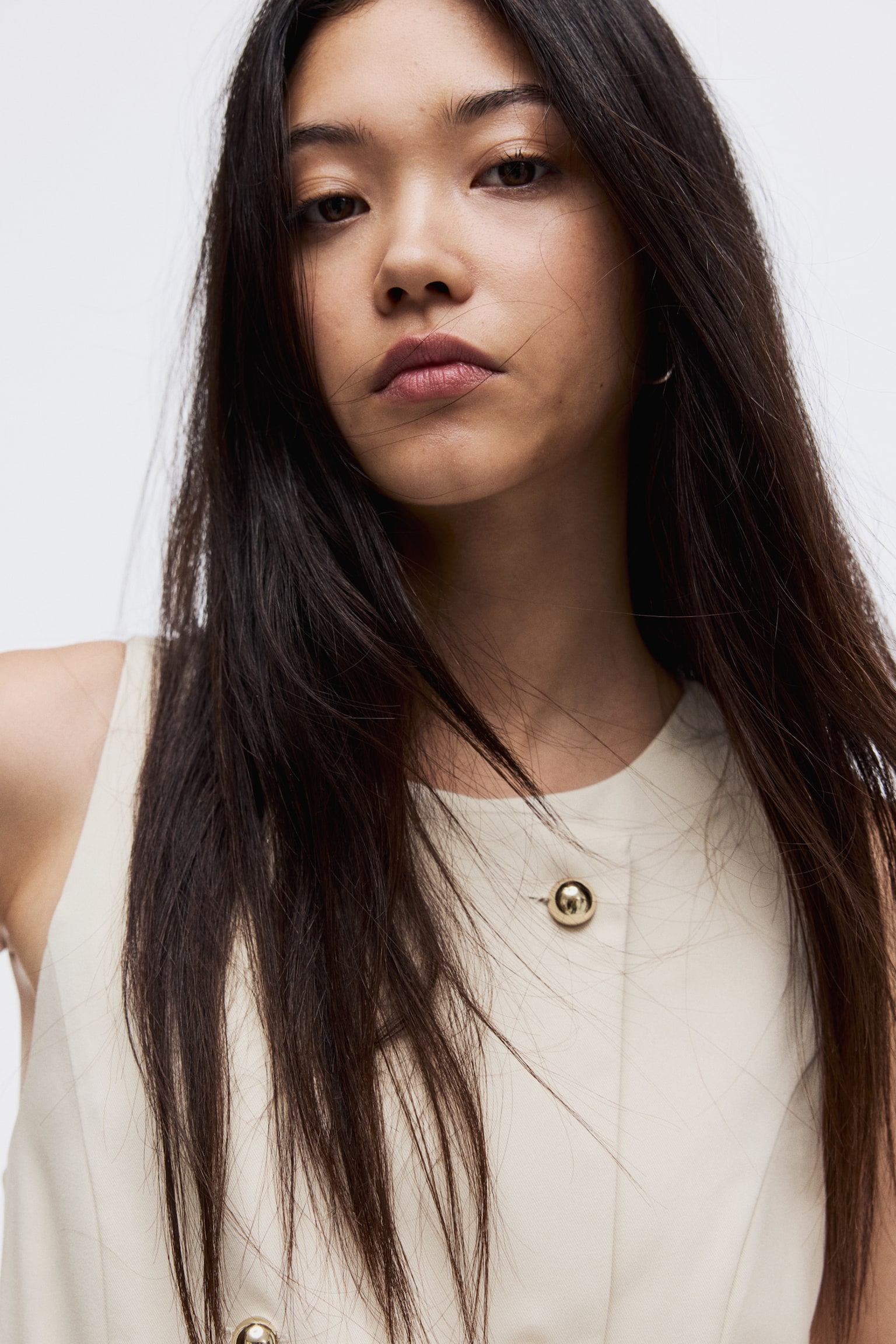 Váy gi-lê chữ A - Màu kem - 5