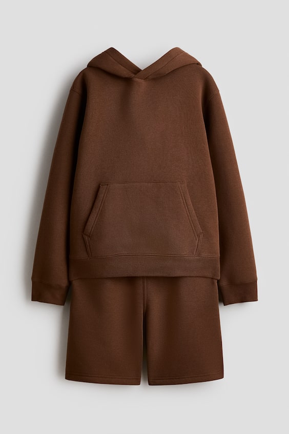 Детские топы H&M 2-piece Sweatshirt Hoodie and Sweatshorts Set