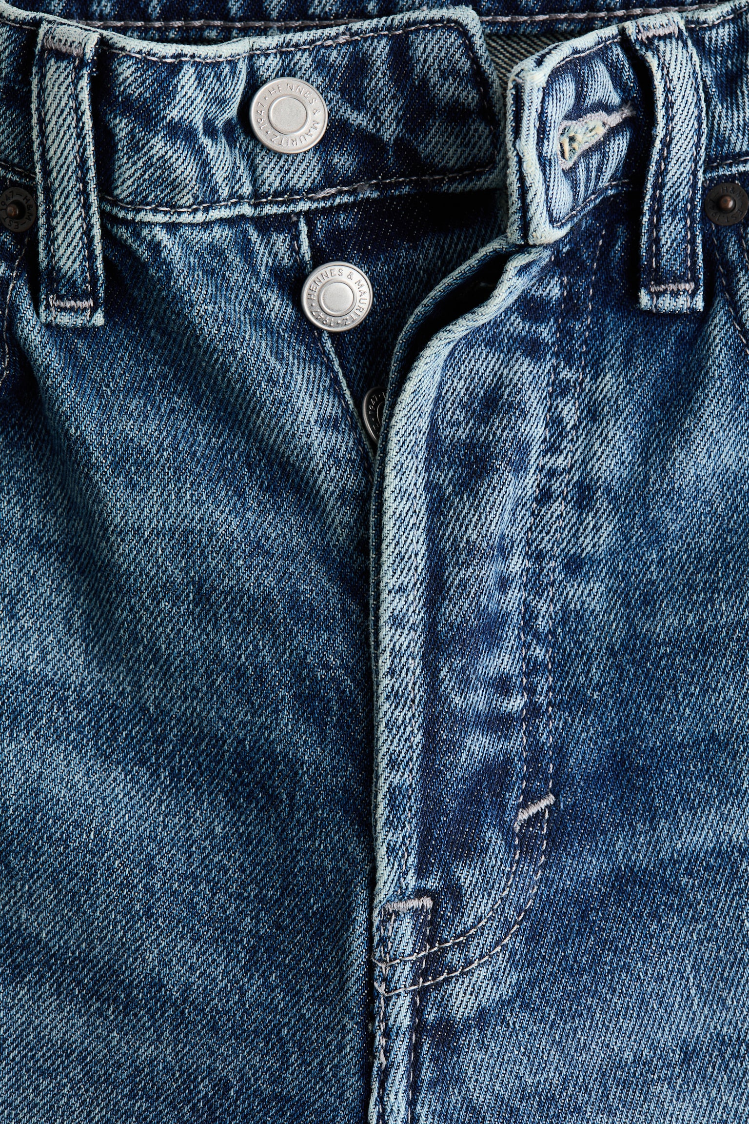 Straight High Waist Ankle Jeans - Blu denim/Bianco/Nero lavato/Beige/Blu denim chiaro/Blu denim - 4