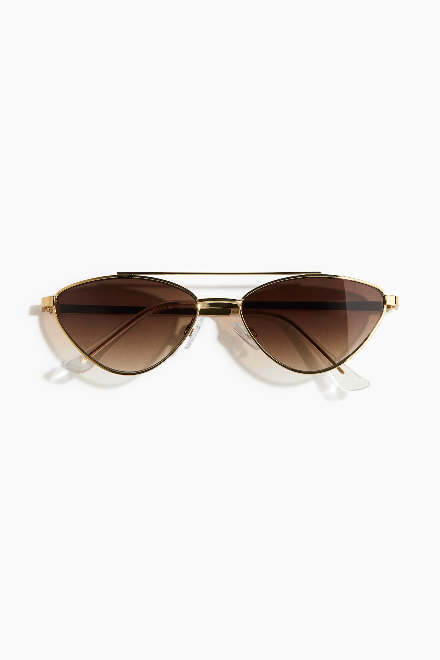 Cat eye-solbriller - Guld - 1