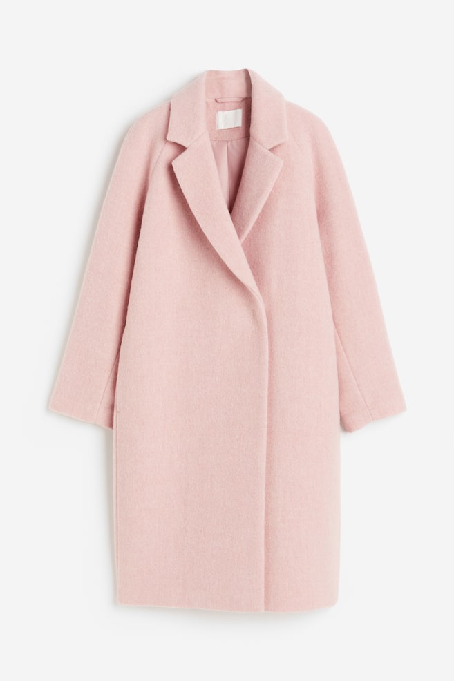 Double-breasted coat - Light pink/Dark grey - 2