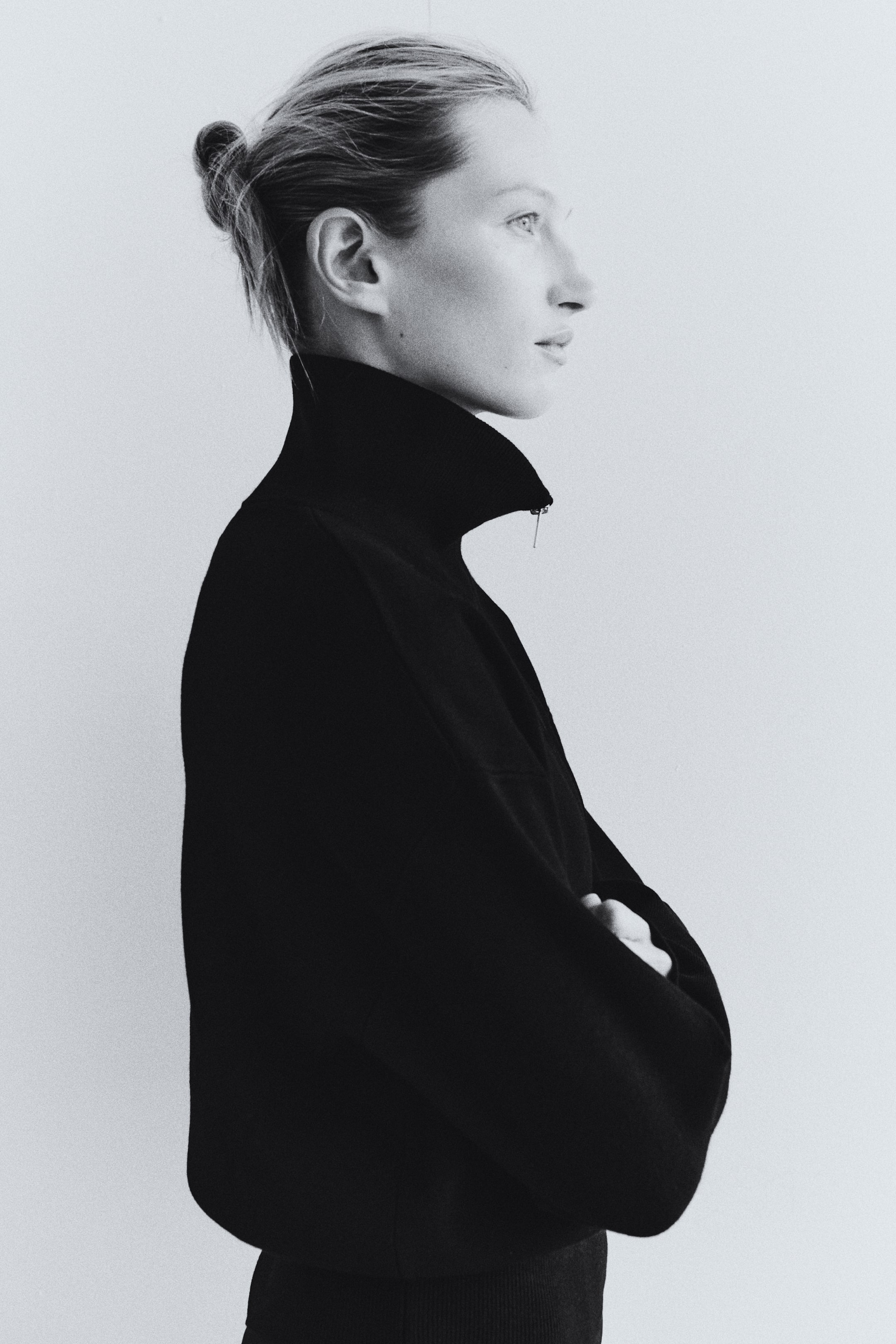Fine-Knit Half-Zip Sweater