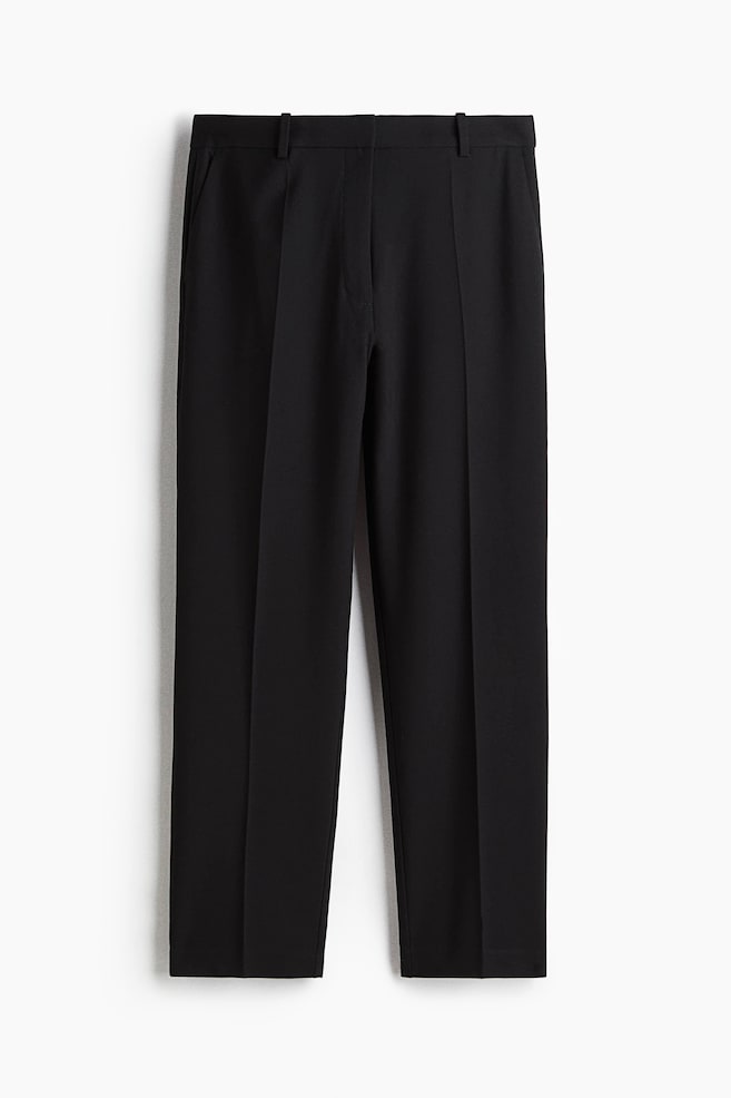 Cigarette Pants - Black/Light beige - 1