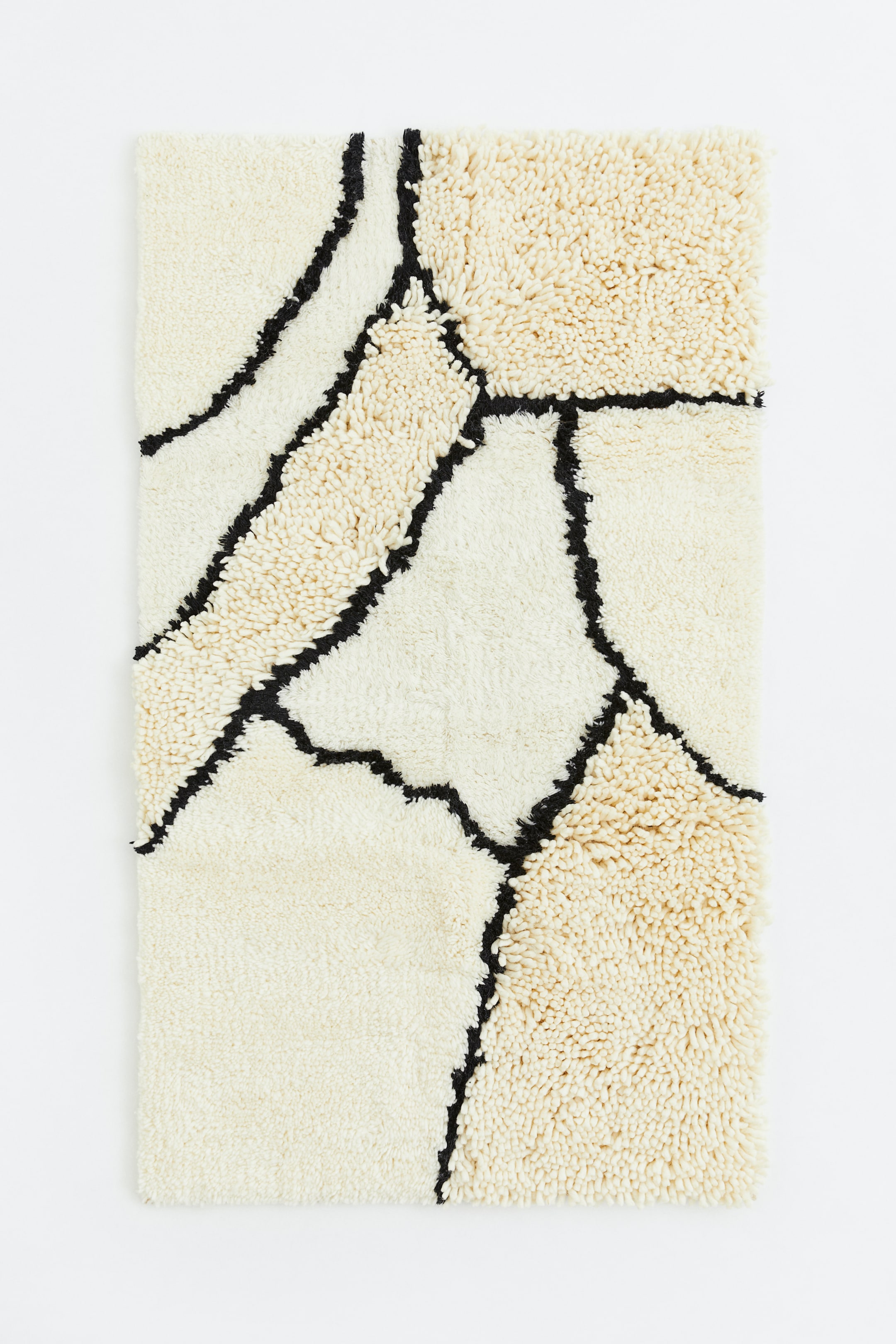 Vezi imaginea mai mare: Covoraș plușat din amestec de lână - Alb-natur/motive - HOME | H&M RO 1