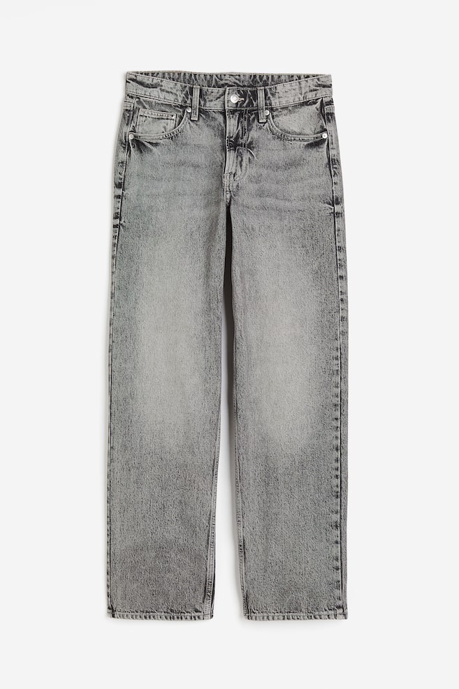 90s Baggy Low Jeans - Grau - 1