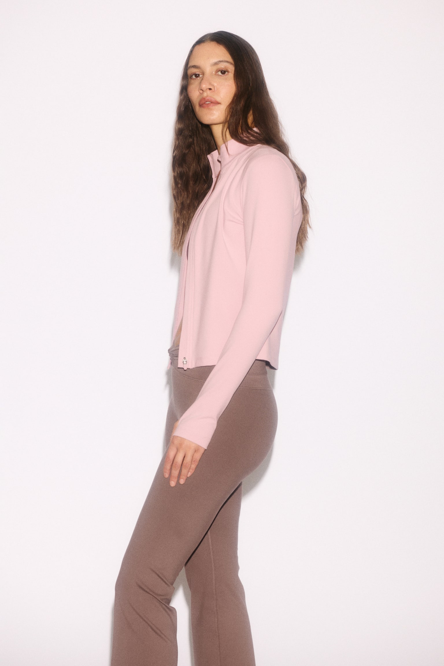 Спортивна куртка SoftMove™ на блискавці - Пастельно-рожевий/Темно-сірий/Чорний/Темно-коричневий/Персиково-бежевий/Античний рожевий/Блакитний амазоніт/Темно-синій/Темно-синій/Шоколадно-сливовий/Морозний бузковий/Морський блакитний/Кремовий/Баклажановий/Світлий сіро-бежевий/Темно-сірий - 4