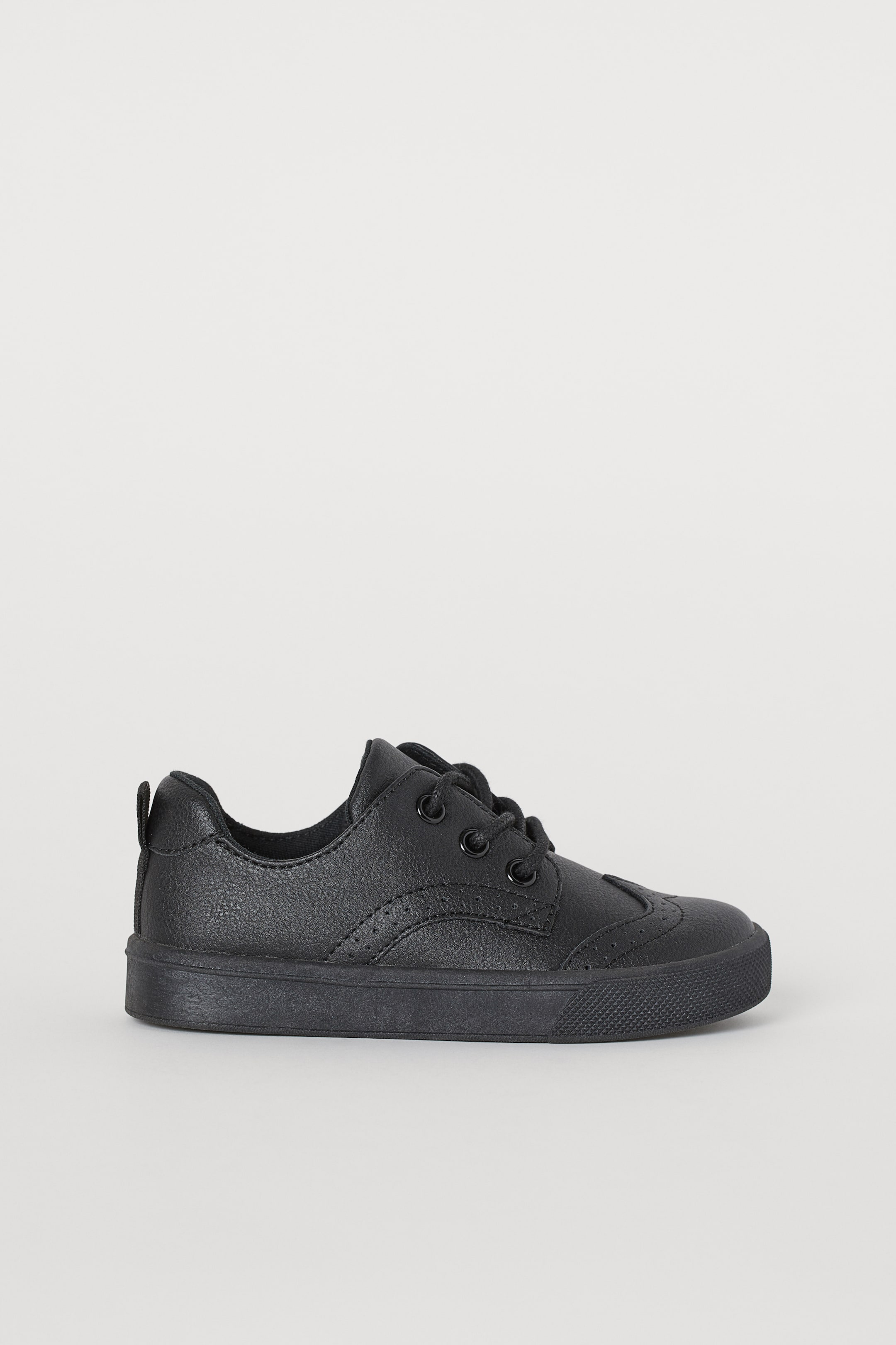 Größeres Bild ansehen: Sneaker mit Brogue-Muster - Schwarz - Kids | H&M DE 1