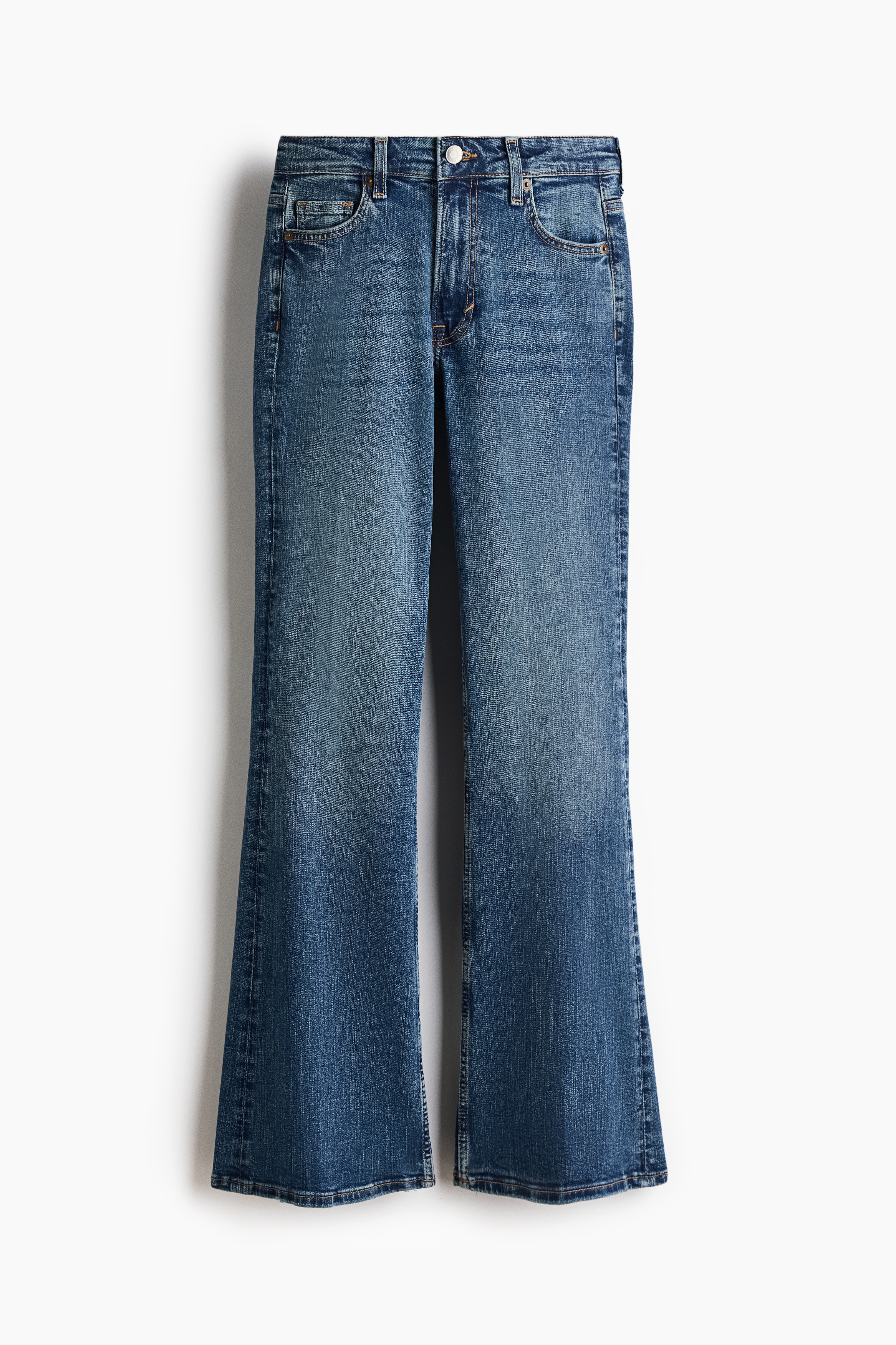 Flared High Jeans - Denimblå/Mørk denimblå/Mørkegrå/Denimblå/Hvid/Mørk denimblå/Lys denimblå/Denimblå/Denimblå/Lys denimblå/Denimblå