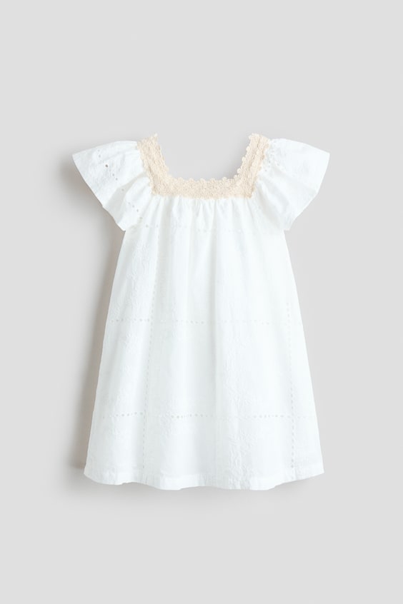 Детские платья H&M Eyelet-Embroidered Dress
