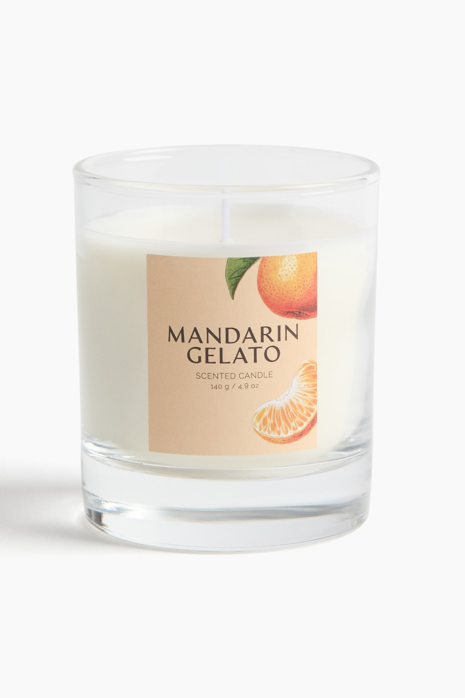 Scented candle in glass holder - Mandarin Gelato/Almond Macaron/Lemon Sorbet/Grapefruit Granita/Sugared Rhubarb - 4