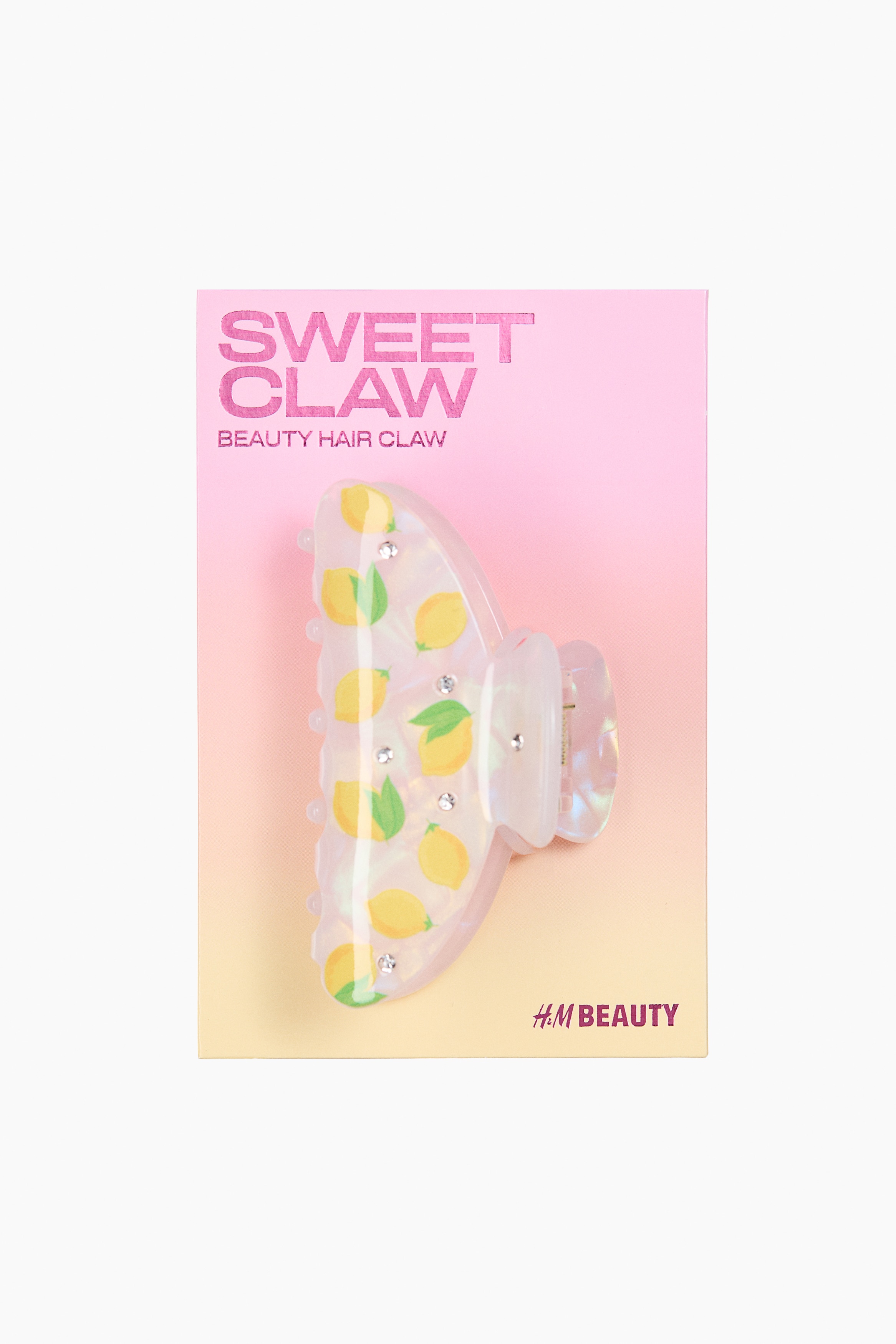 H & M - Embellished hair claw - Rosa - Beauty