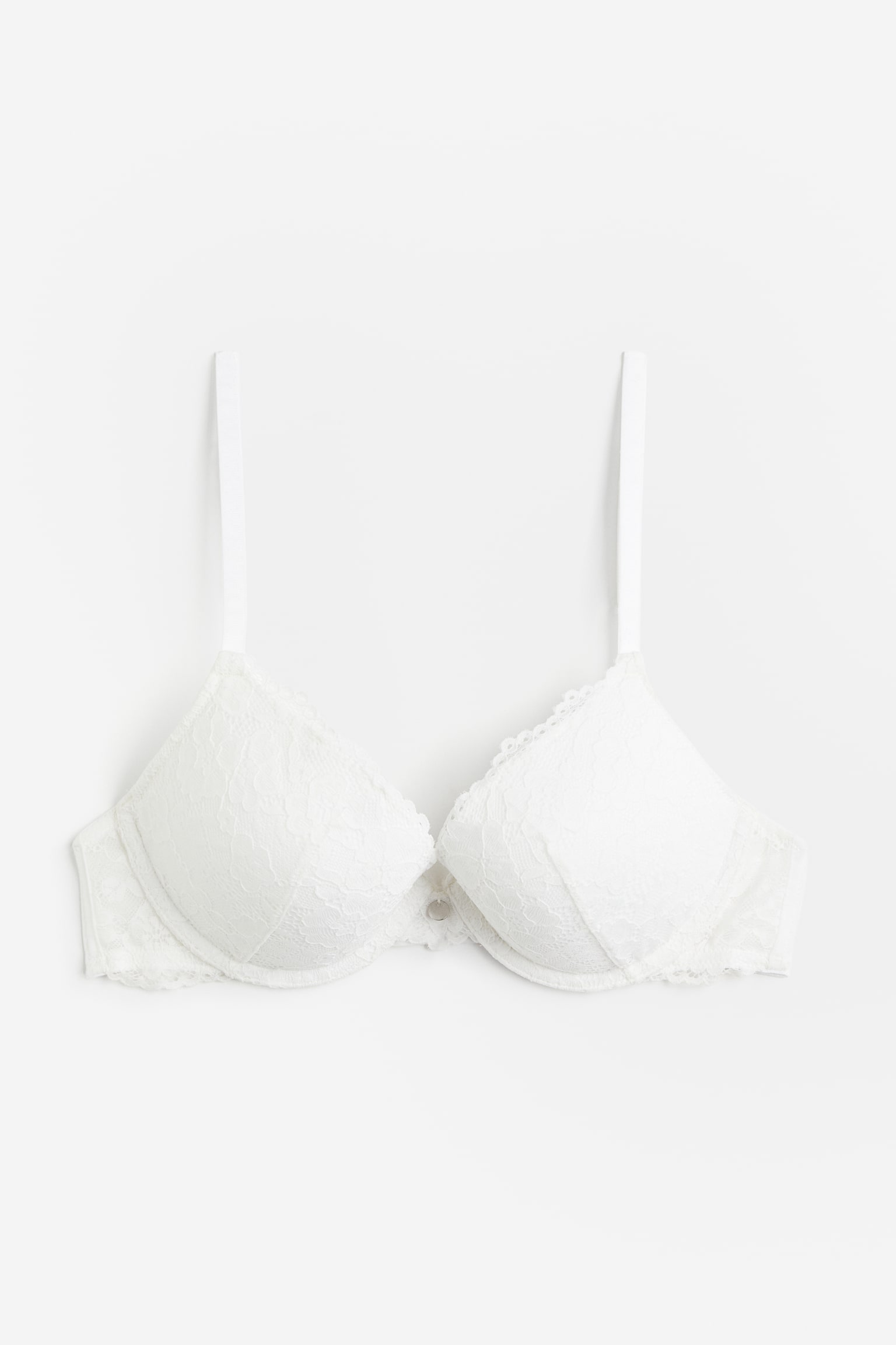 Lace push-up bra - White/Black/White/Powder pink/Light turquoise - 1