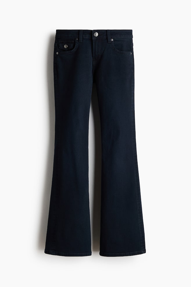 Flared Low Waist Jeans - Dark denim blue/Dark denim blue/Dark denim blue/Light denim blue/Black - 1