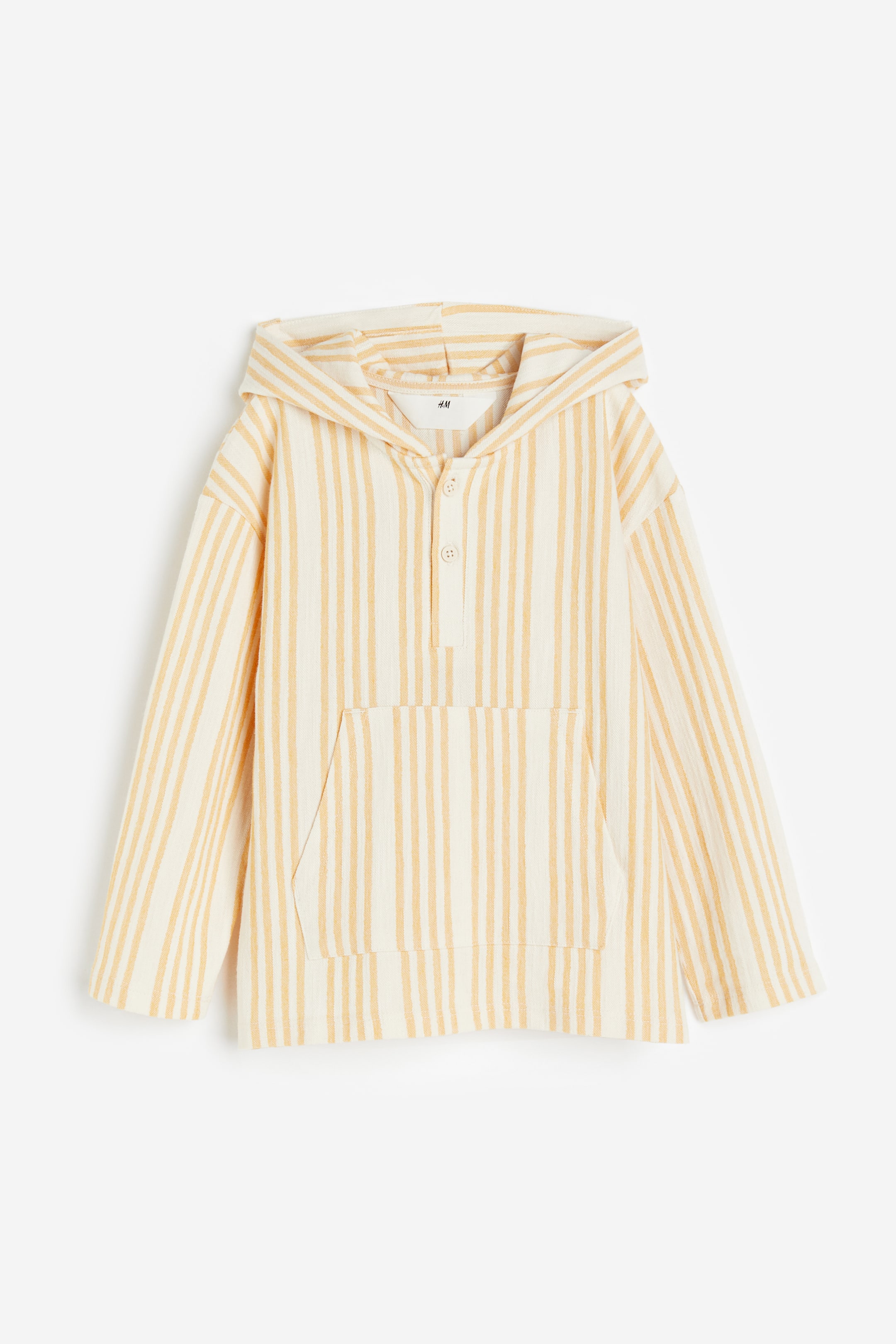 이미지 확대 보기: 저지 후드티 - 오렌지/스트라이프 - Kids | H&M KR 1