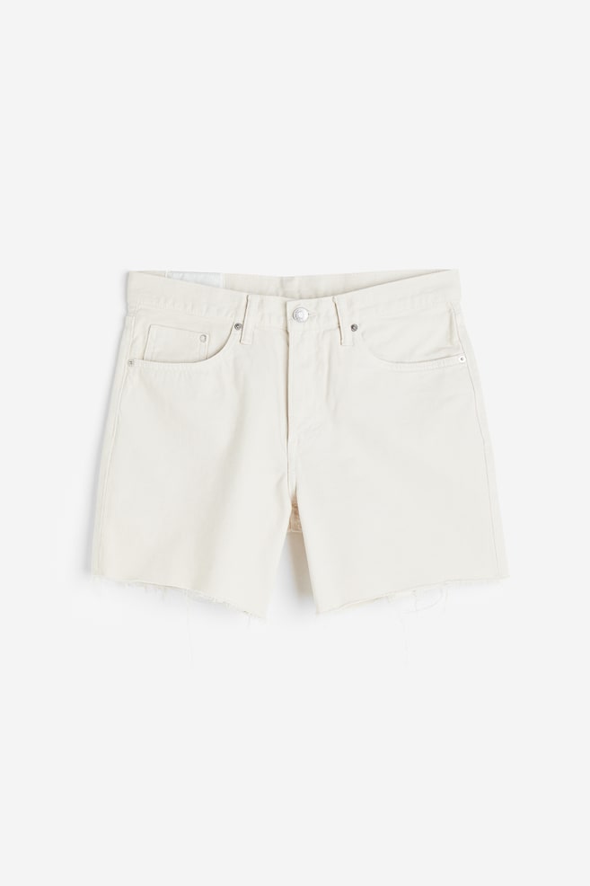 90's Regular Denim Shorts - Cremefarben/Vintage-Schwarz/Dunkles Denimblau - 1