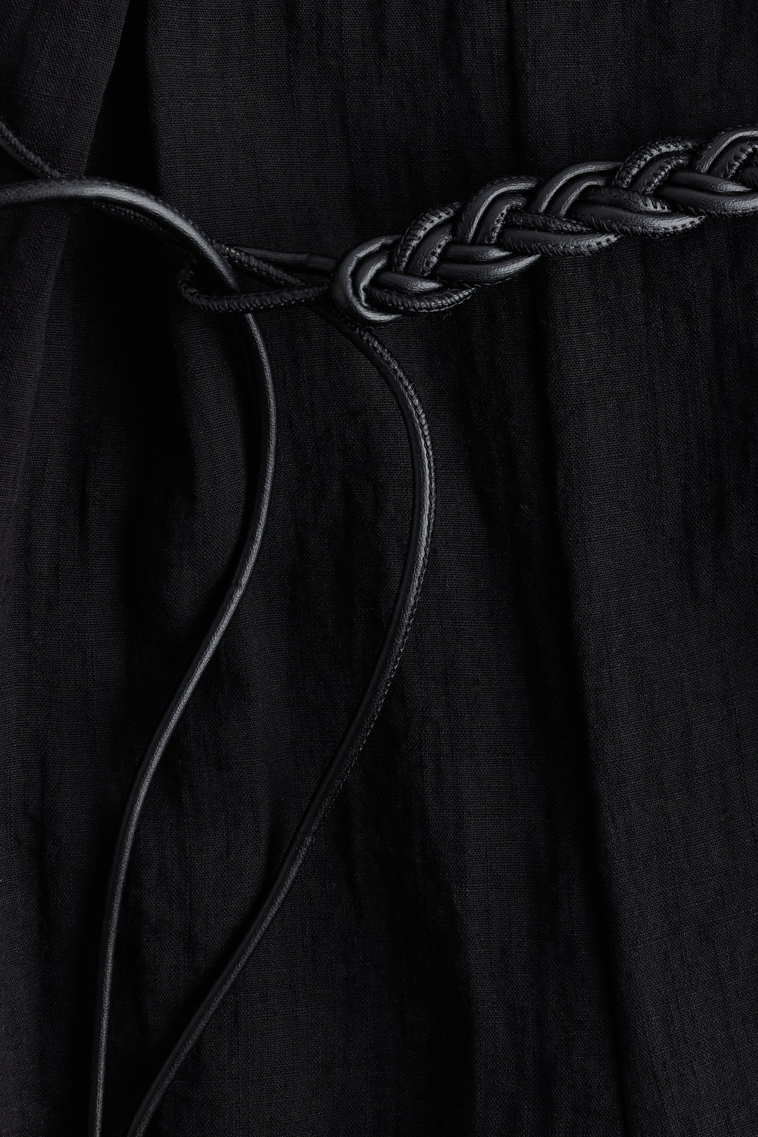 Женский комбинезон H&M Belted Jumpsuit, цвет: Чёрный — фото 6