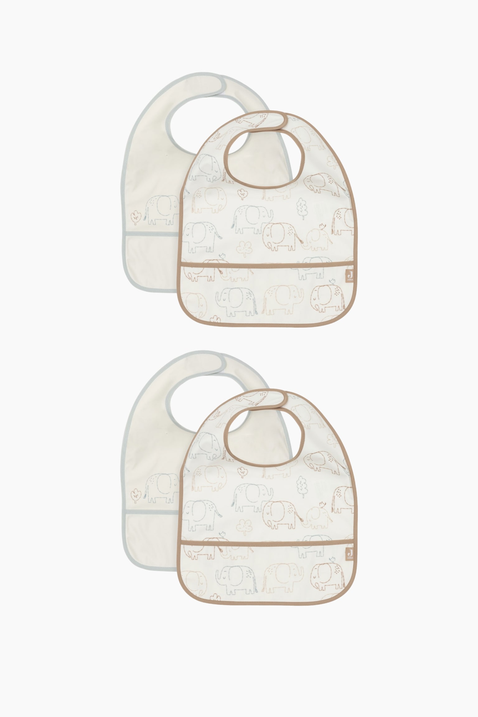 Bib Waterproof - 4 Pack - Elephant Tales/Leafy Dreams/Tiny Park/Flower Fairies - 2