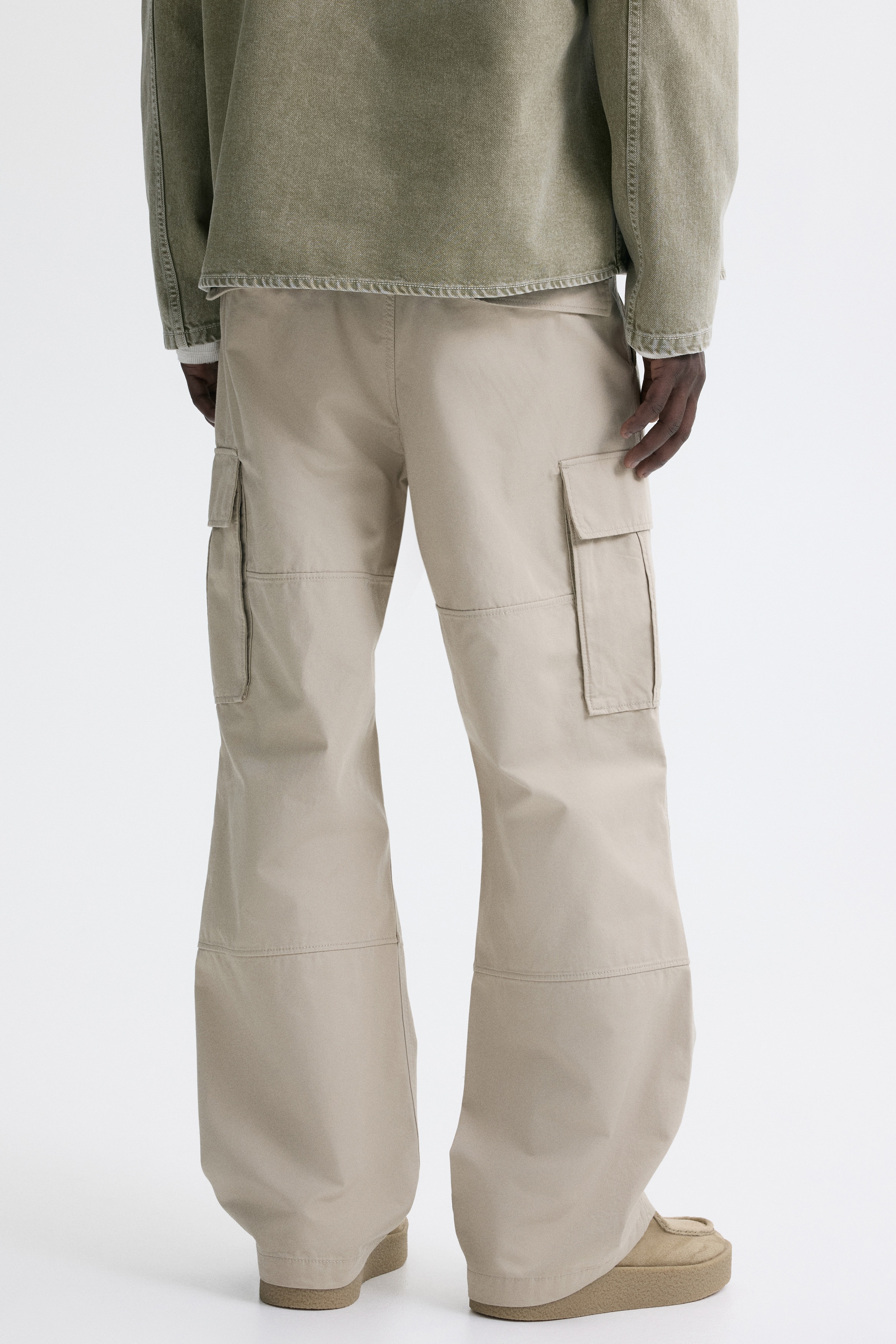 Relaxed Fit Cotton cargo trousers