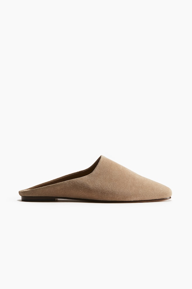 Suede mules - Beige - 1