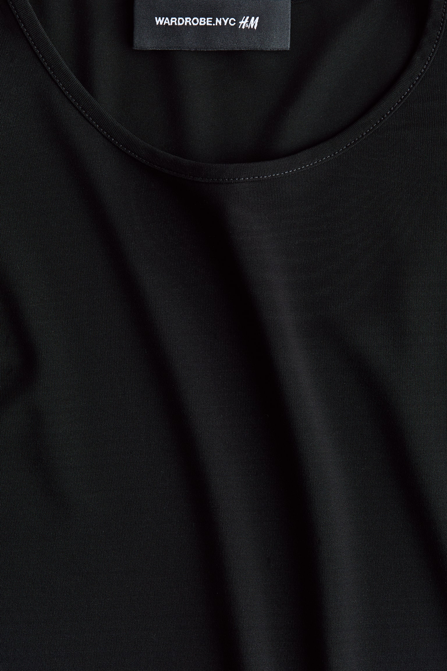 Боди Long-Sleeved, полупрозрачная ткань — H&M, цвет: Чёрный — фото 6