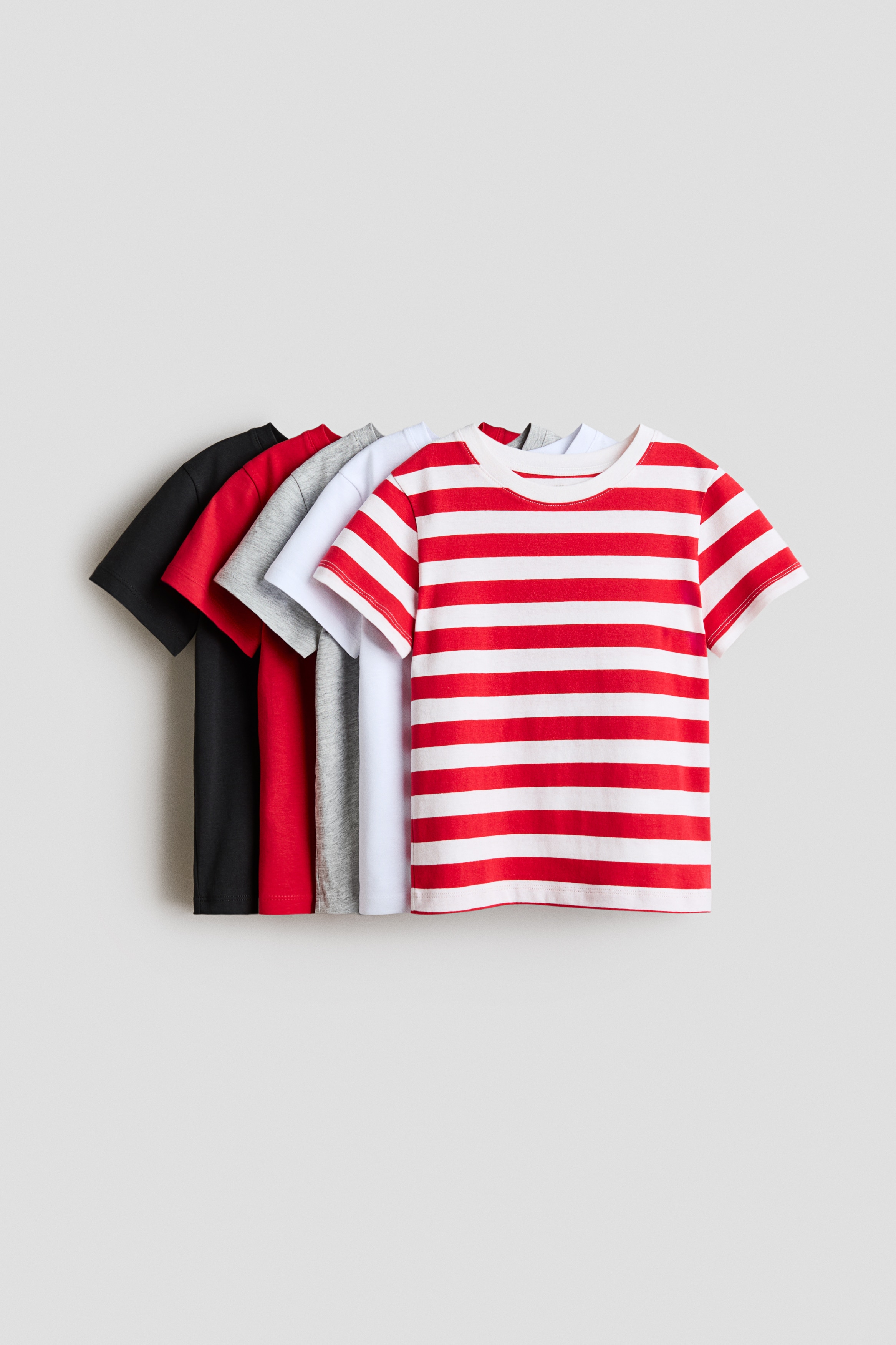 Apricot/blue 5-Pack Cotton T-Shirts for kids | H&M US