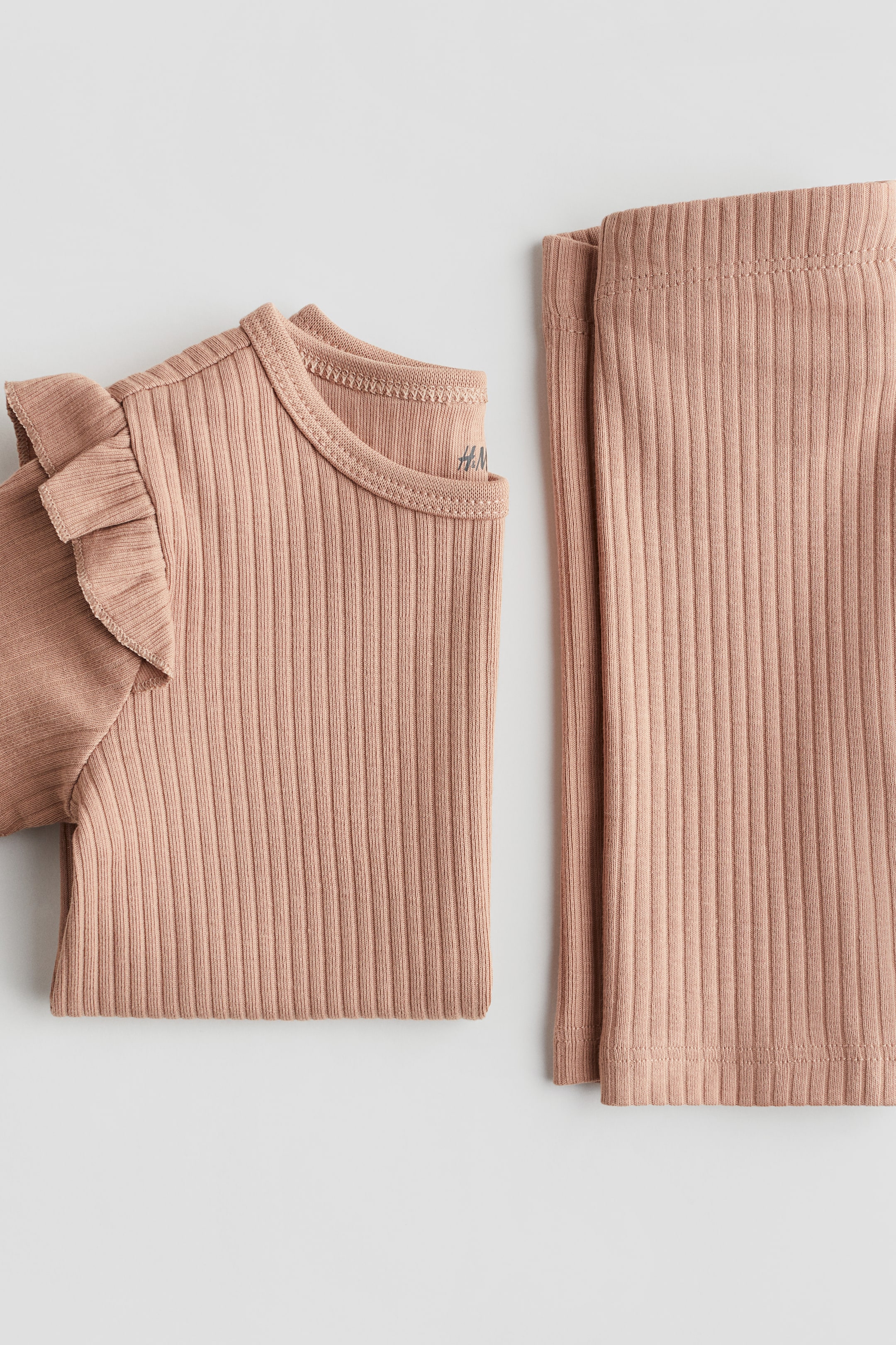 2-piece Ribbed Cotton Set